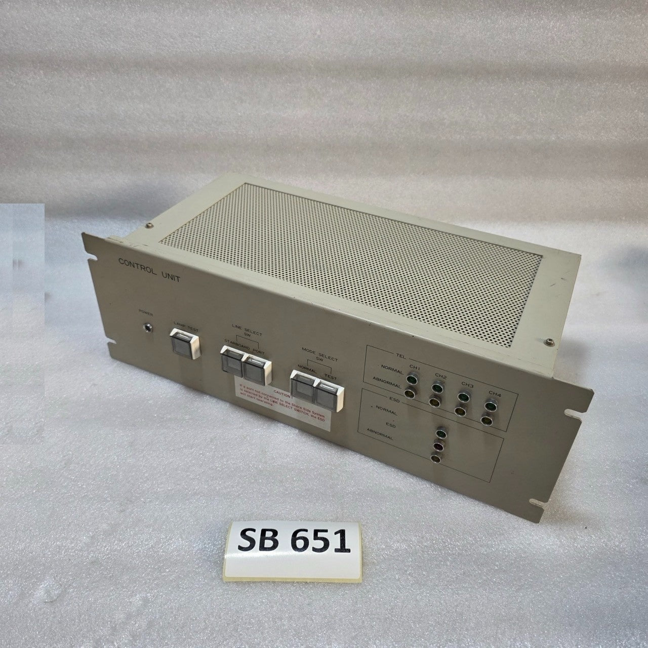 FURUKAWA ELECTRIC CONTROL UNIT WITH LINE SELECT & ESD STATUS INDICATORS