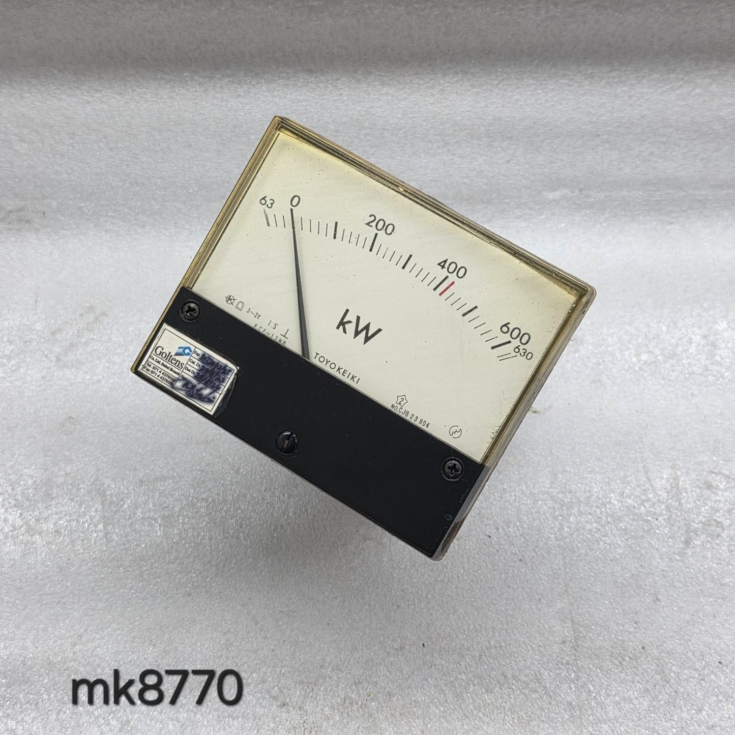 TOYO KEIKI ECF-12NB KILO WATT METER VT 460V/115V