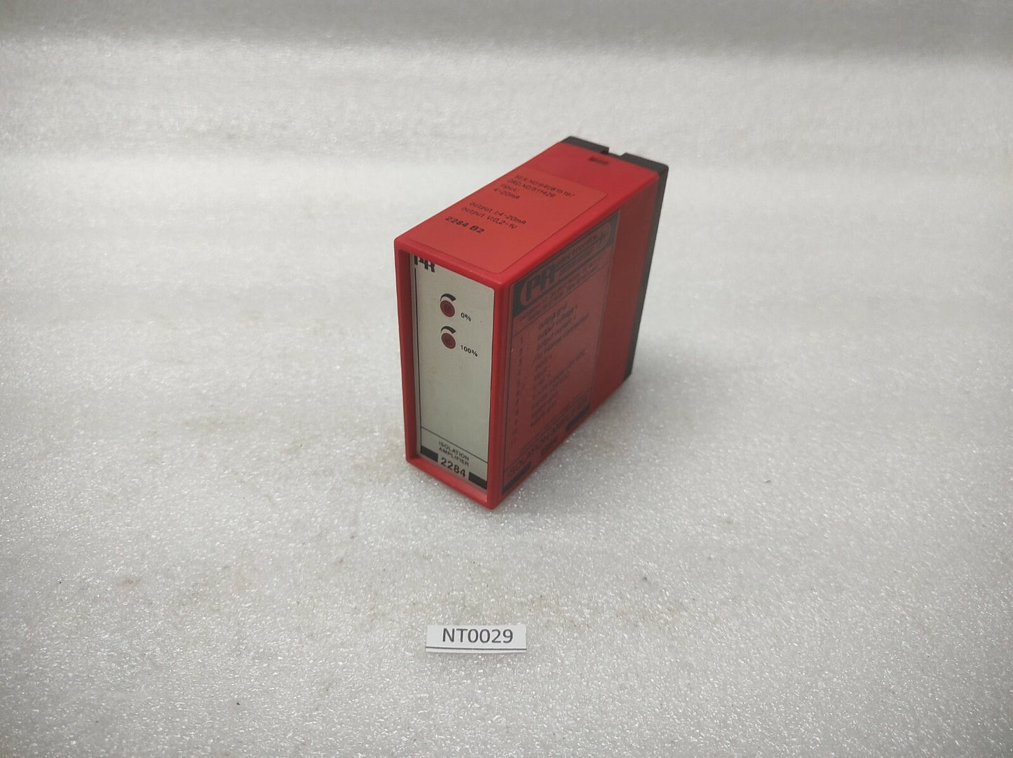 PR ELECTRONIC 2284 ISOLATION AMPLIFIER 2284-B2 24VDC