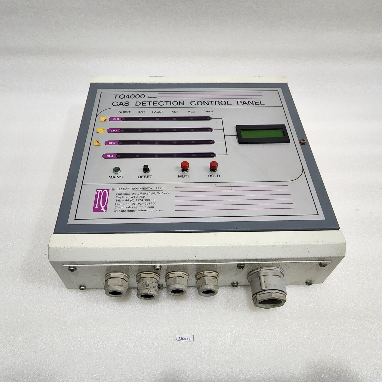 TQ ENVIRONMENTAL PLC TQ4000 GAS DETECTION CONTROL PANEL