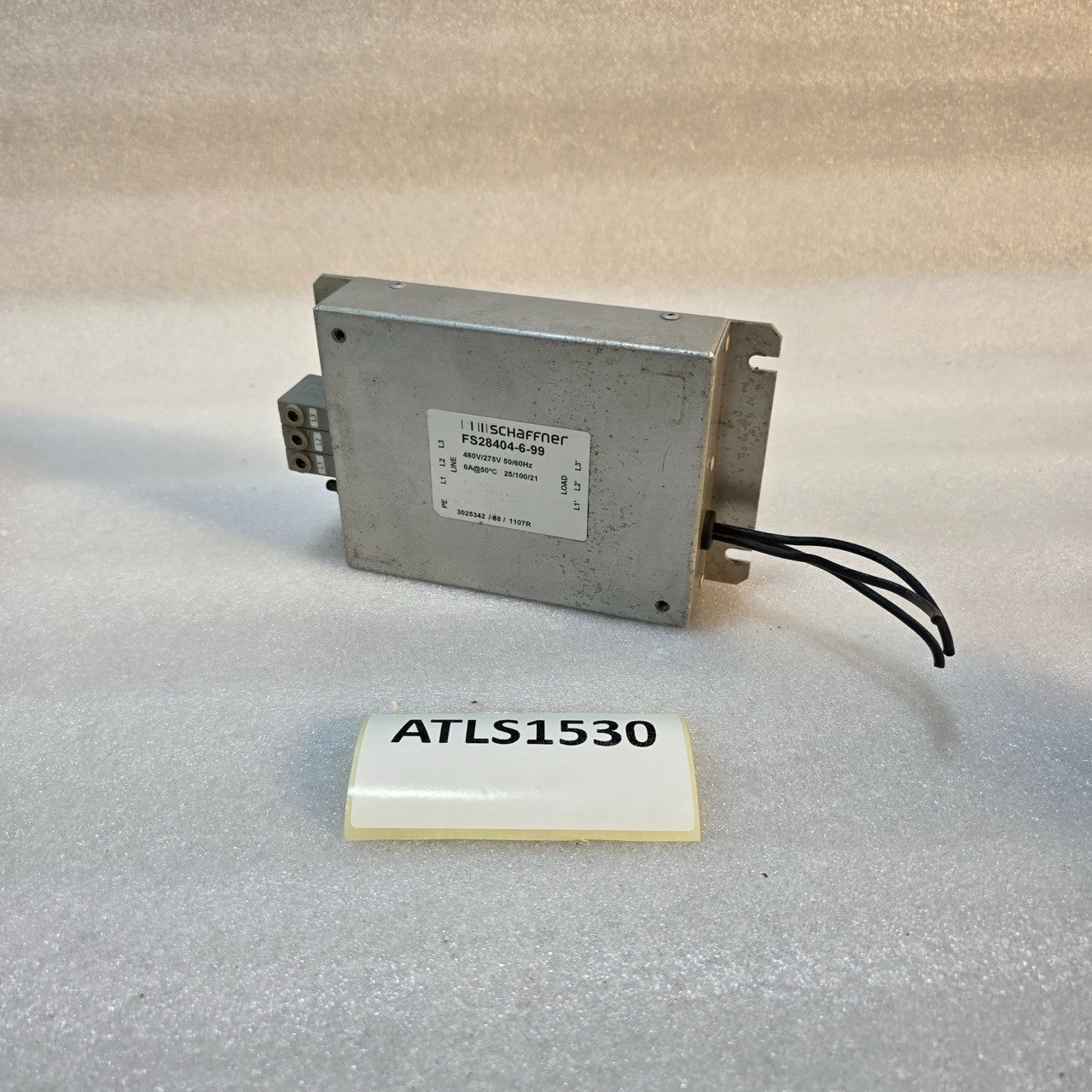 SCHAFFNER FS28404-6-99 EMC / EMI LINE FILTER 480 V AC