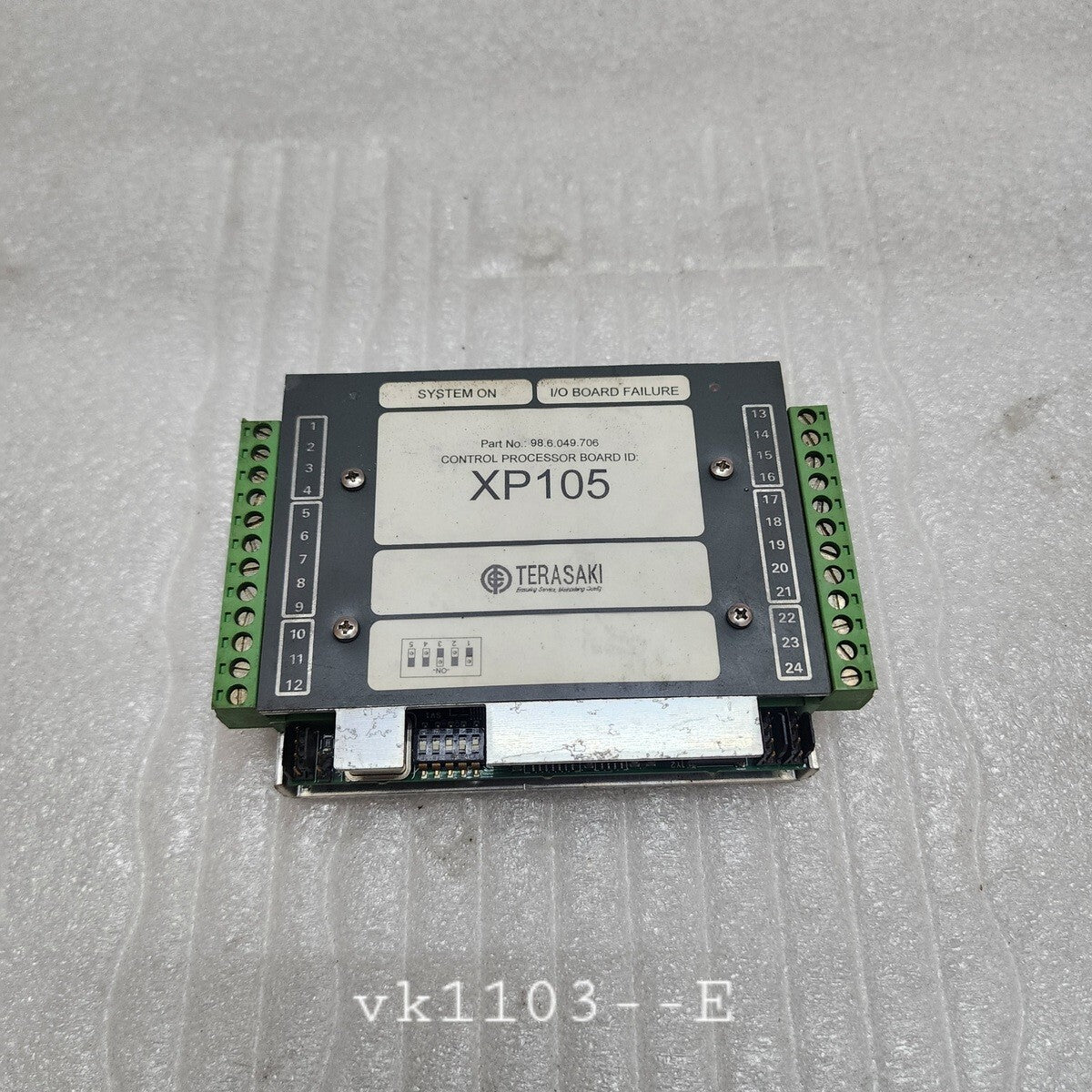 TERASAKI XP105 CONTROL PROCESSOR BOARD 98.6.049.706