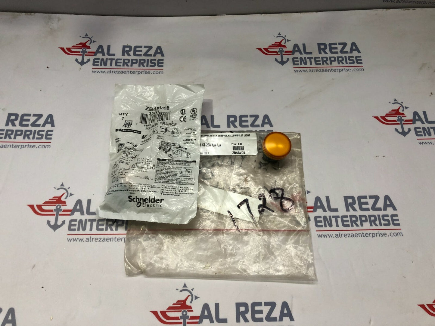 SE ZB4BV05 HARMONY XB4 PILOT LIGHT HEAD LOT OF 4 UNIT