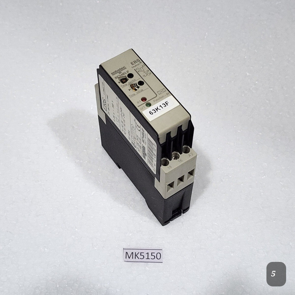 SCHIELE ERS ON DELAY TIMER 2.430.102.01 0.05S-300H 110-240VAC/24VAC-DC