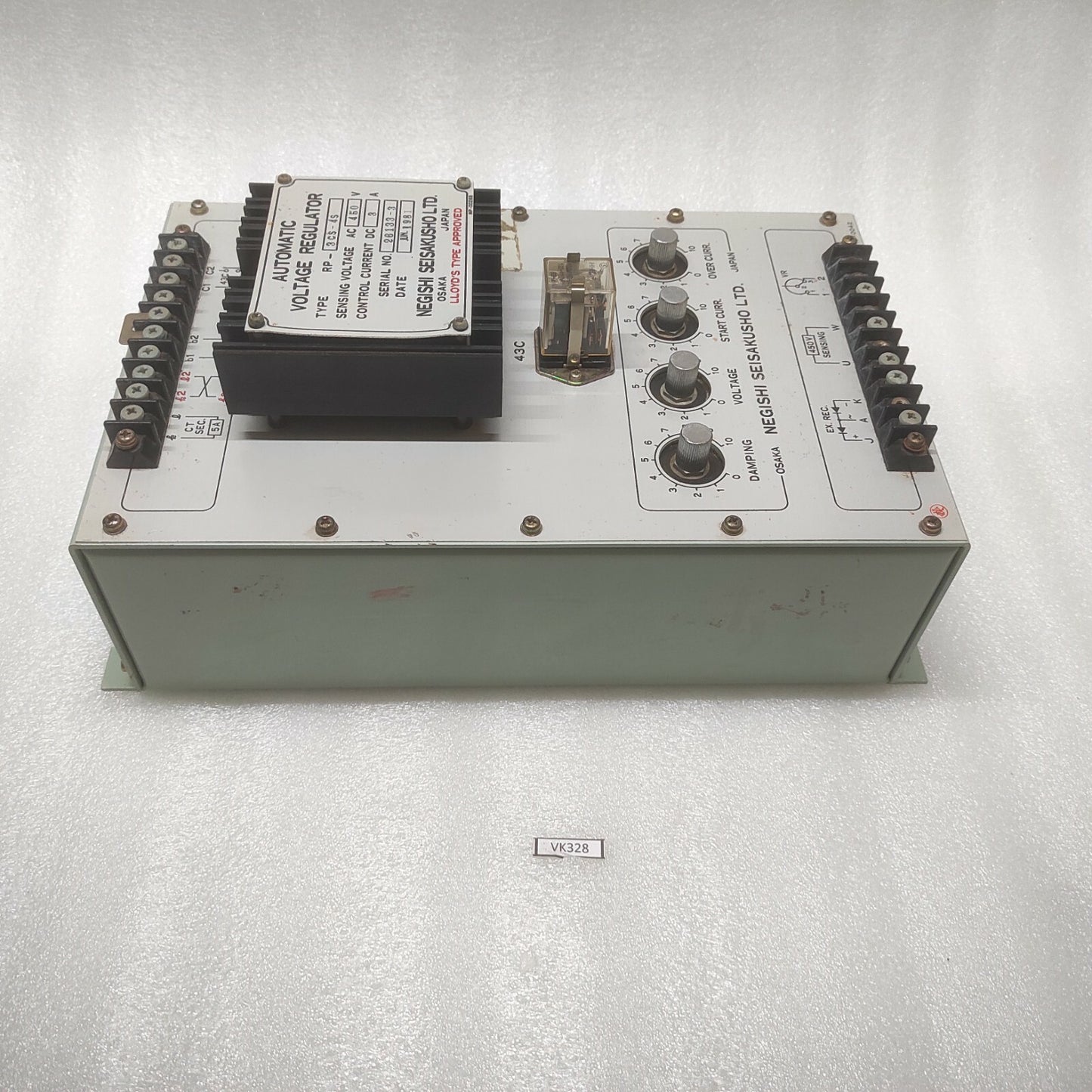 NEGISHI SEISAKUSHO RP-3CS-4S AUTOMATIC VOLTAGE REGULATOR 450VAC