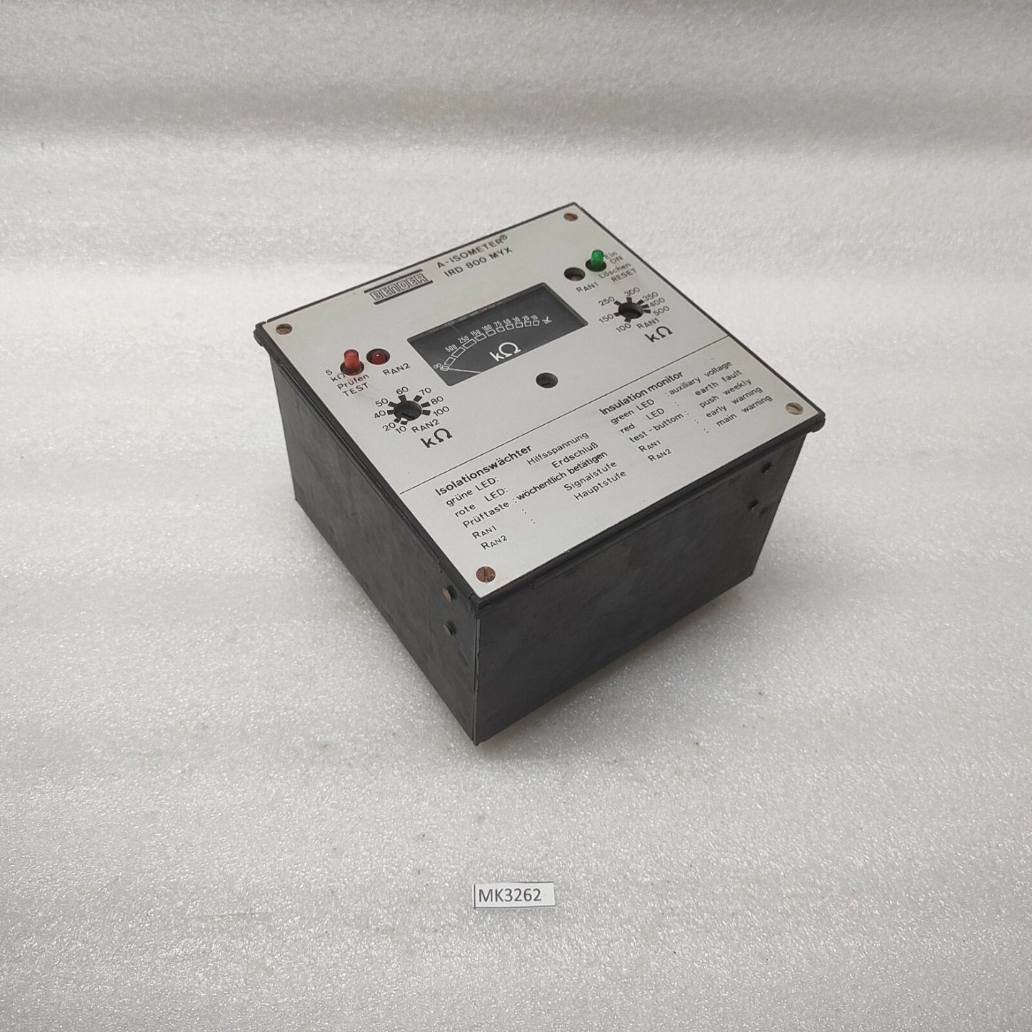 BENDER IRD-800-MYX INSULATION MONITOR A-ISOMETER 115/220/380/440V