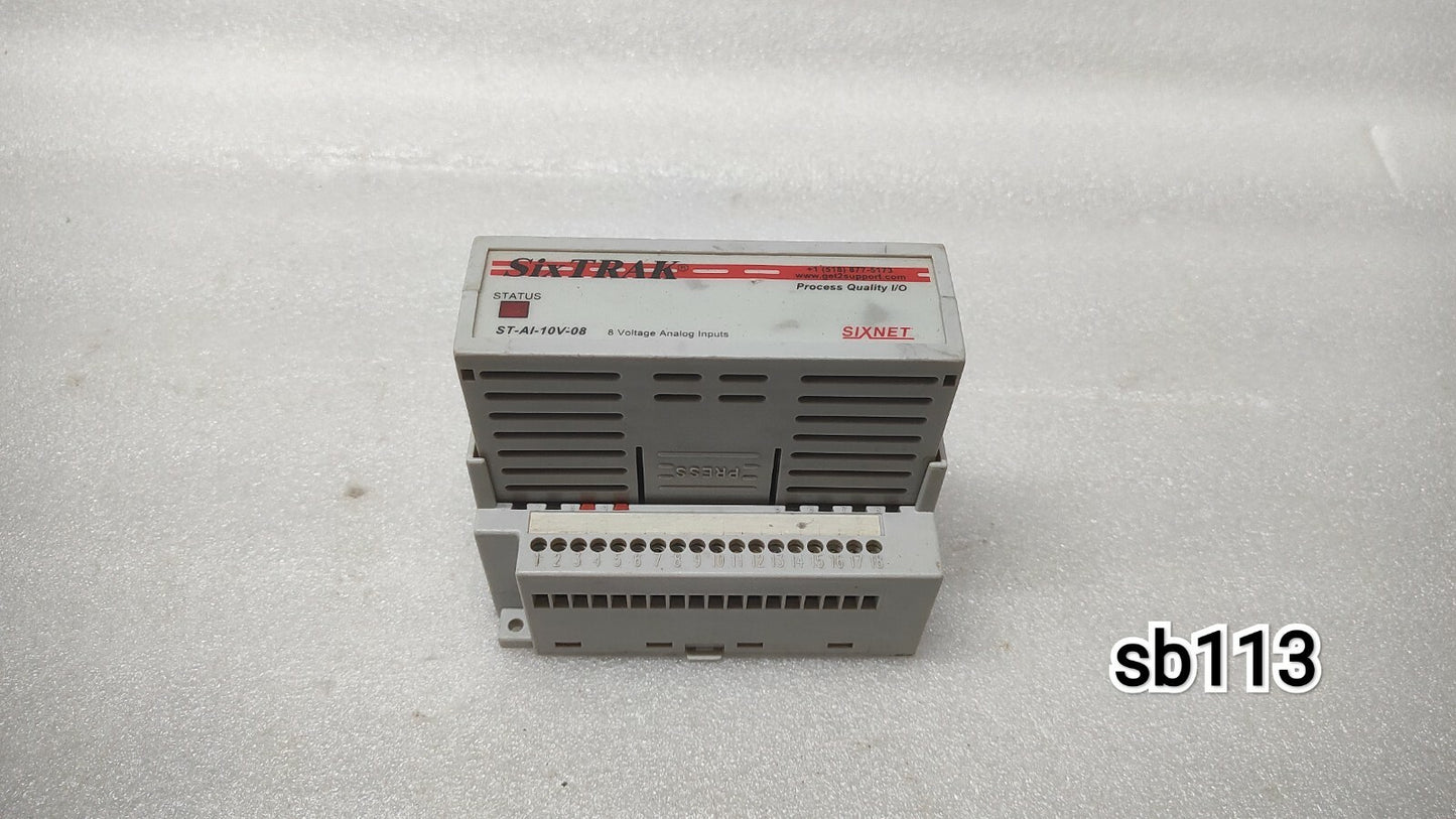SIXNET ST-AI-10V-08 8-VOLTAGE ANALOG INPUT MODULE