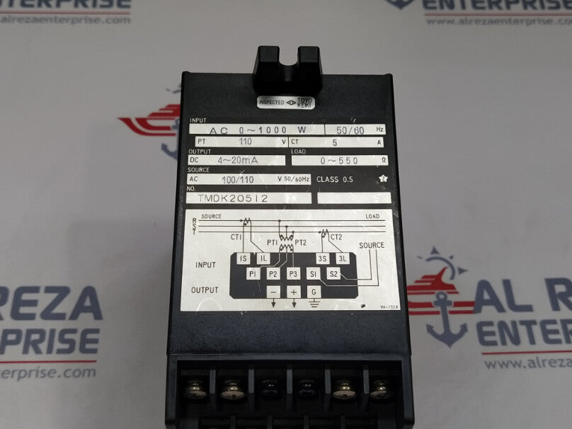 Toyo Keiki EGM-23 3-Phase Watt Transducer TMDK20512