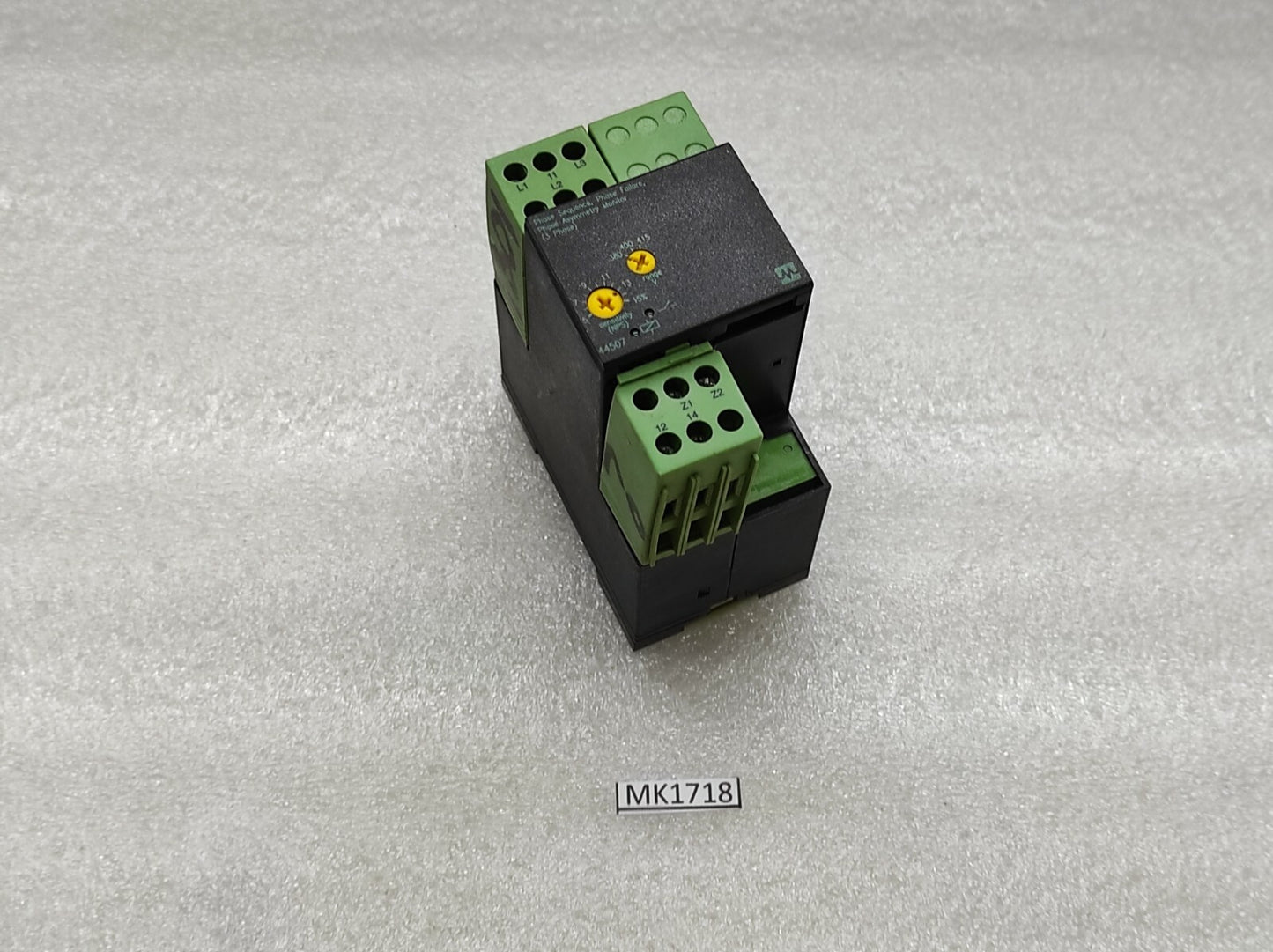 MURR ELEKTRONIK 44507 PHASE SEQUENCE PHASE FAILURE PHASE ASYMMETRY MONITOR