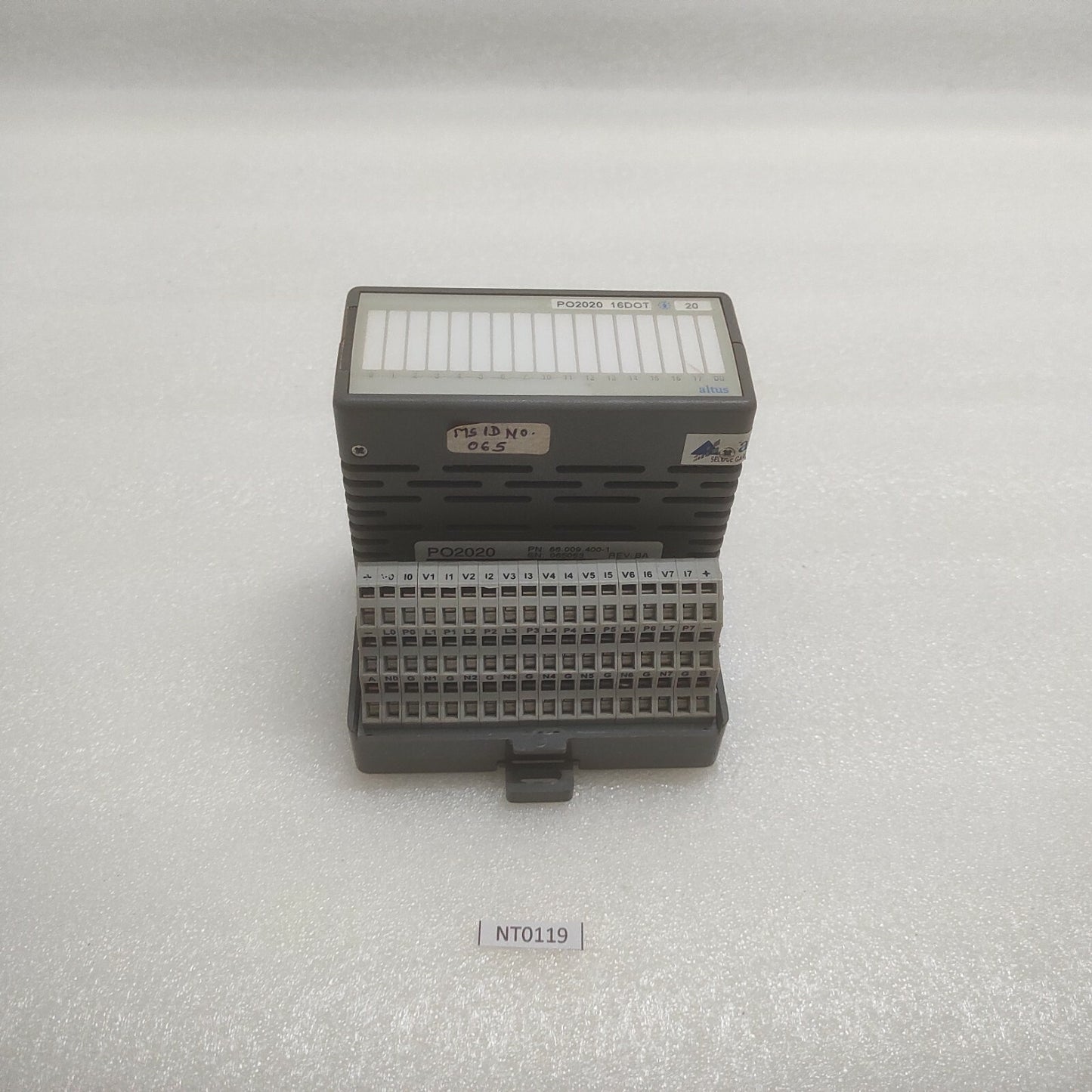 ALTUS PO2020 24 VDC 16 DO TRANSISTOR OPTO MODULE 66.009.400-1