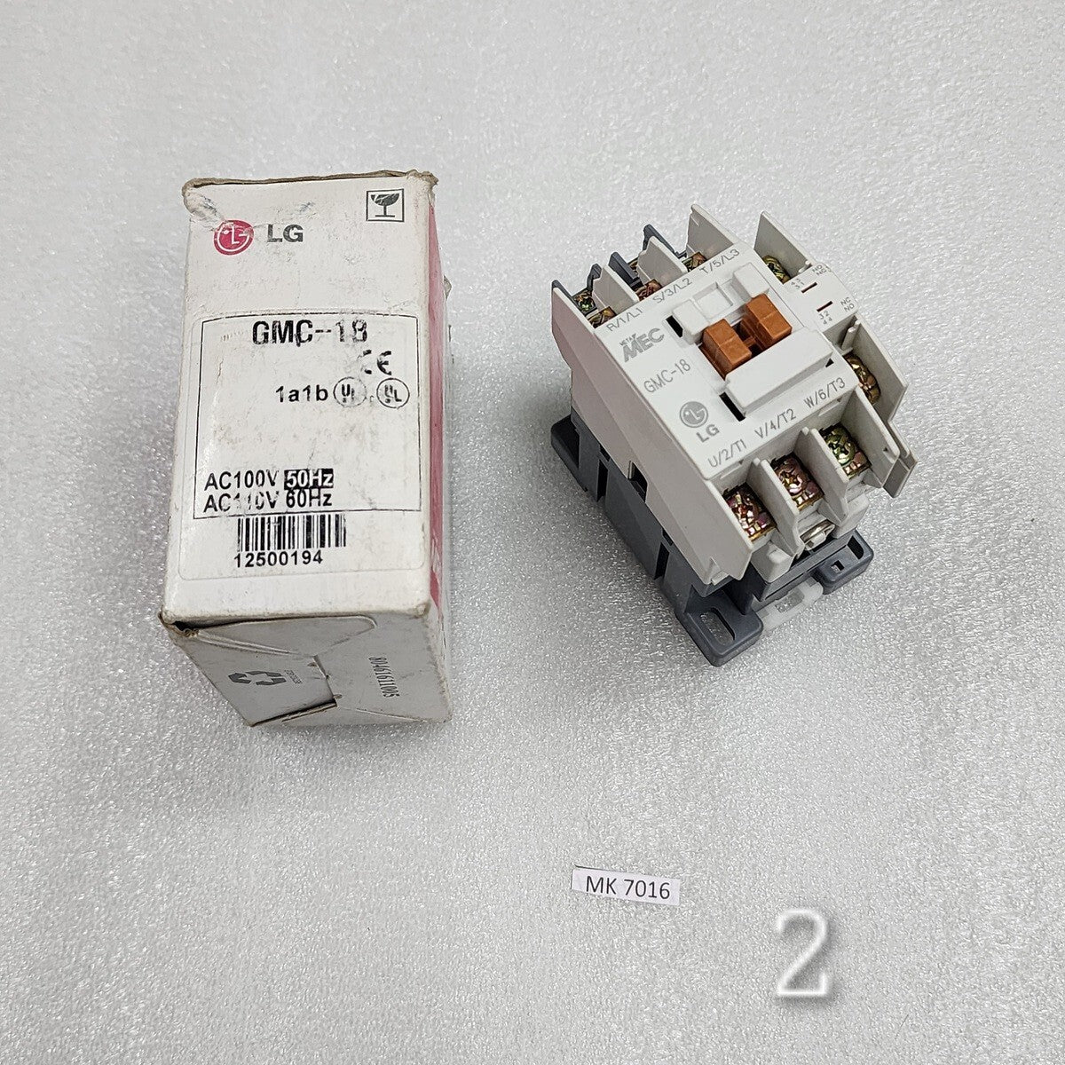 LG ELECTRIC GMC-18 MAGNETIC CONTACTOR 18A COIL VOLTAGE 100-110V AC GMC(D)-18