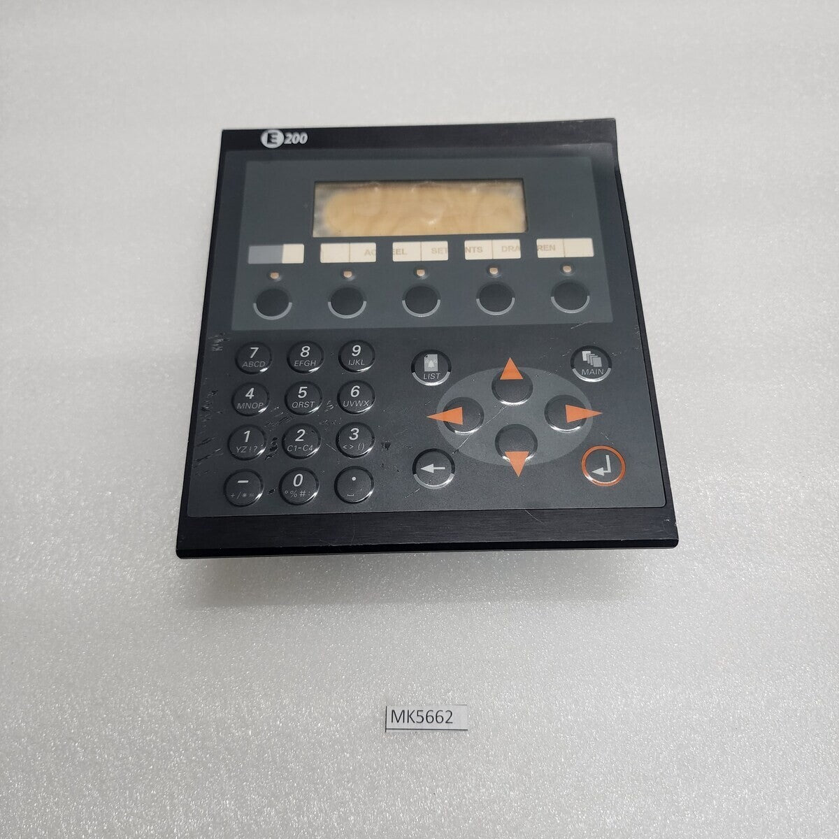 G&L BEIJER MAC MTA E200 GRAPHICAL OPERATOR TERMINAL 02800B 24VDC 9843-320