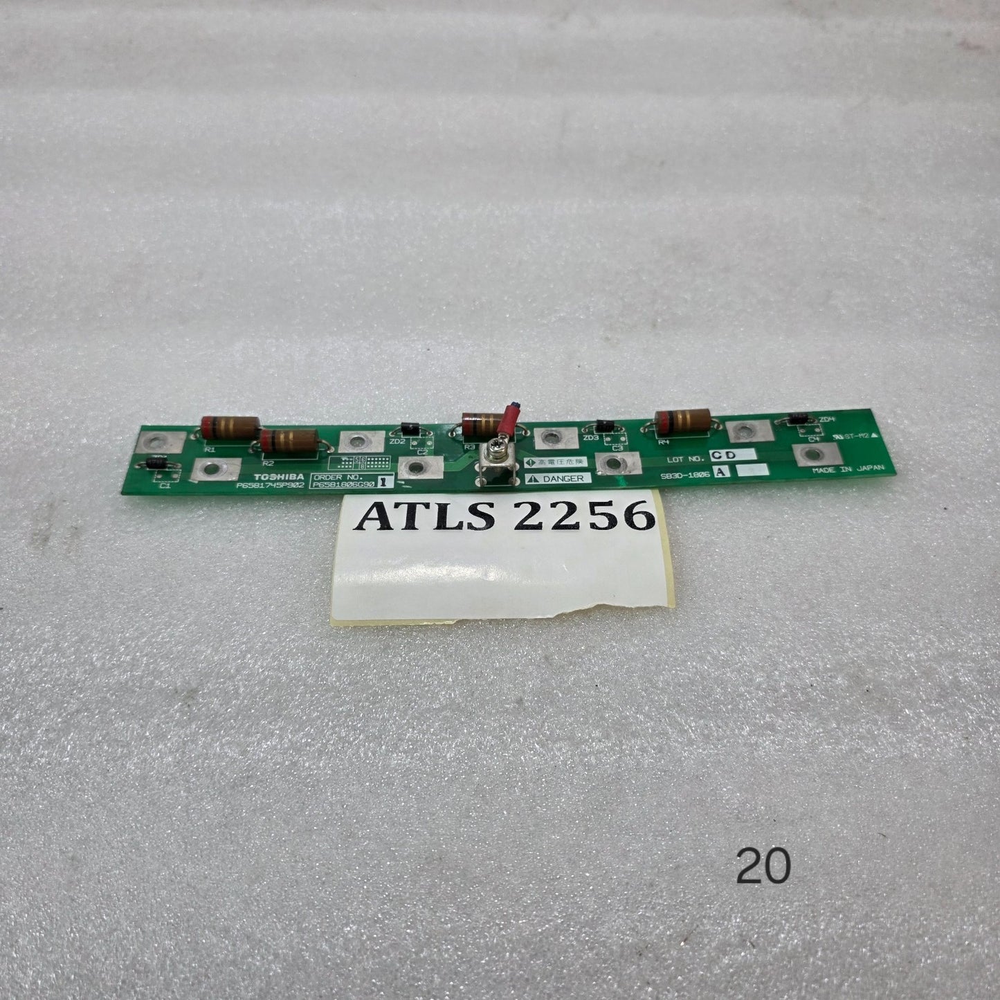 TOSHIBA SB3D-1806 PCB MODULE (P6581806G90) | P6581745P902 | INDUSTRIAL RESISTOR