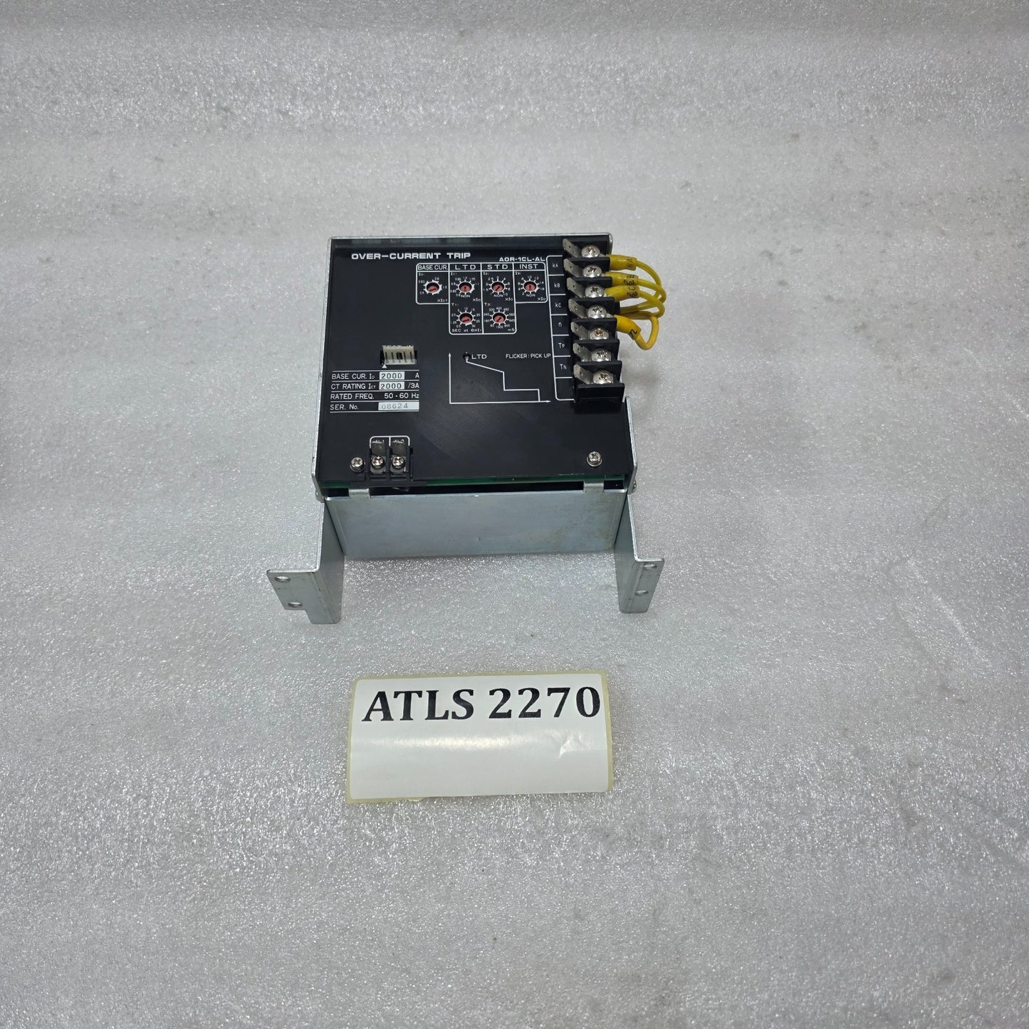 TERASAKI AOR-1CL-AL OVER CURRENT TRIP RELAY | 2000A, CT 2000/3A | SETTING 6