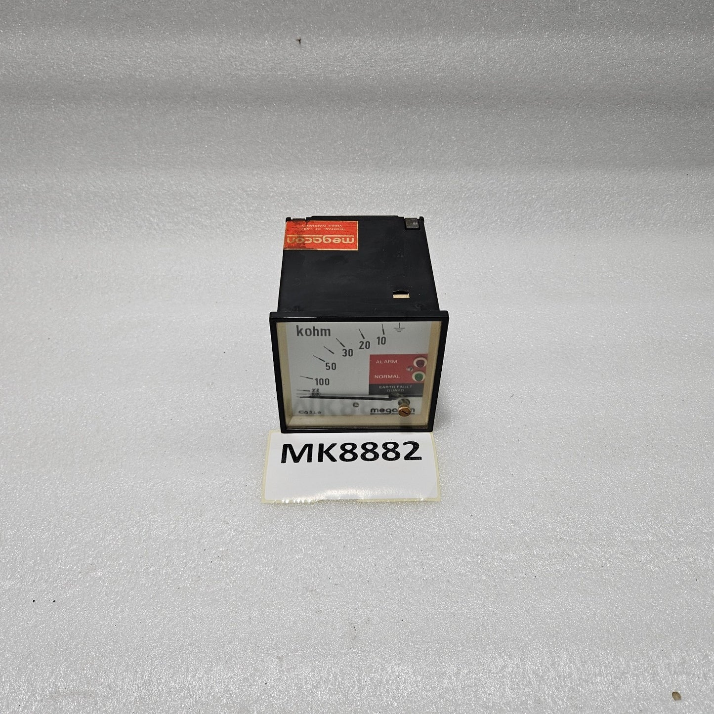 MEGACON KPM 161 EARTH FAULT GUARD RELAY WITH KOHM ANALOG METER | 220–240V AC SUP