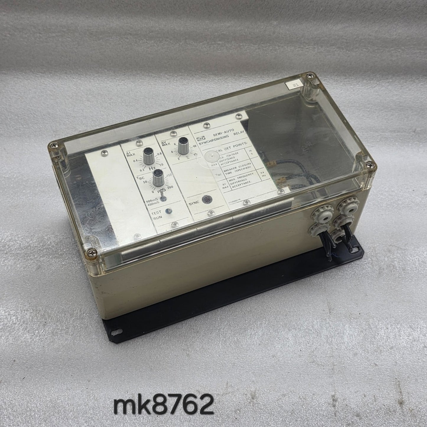 DEIF SEMI-AUTO SYNCHRONISING RELAY