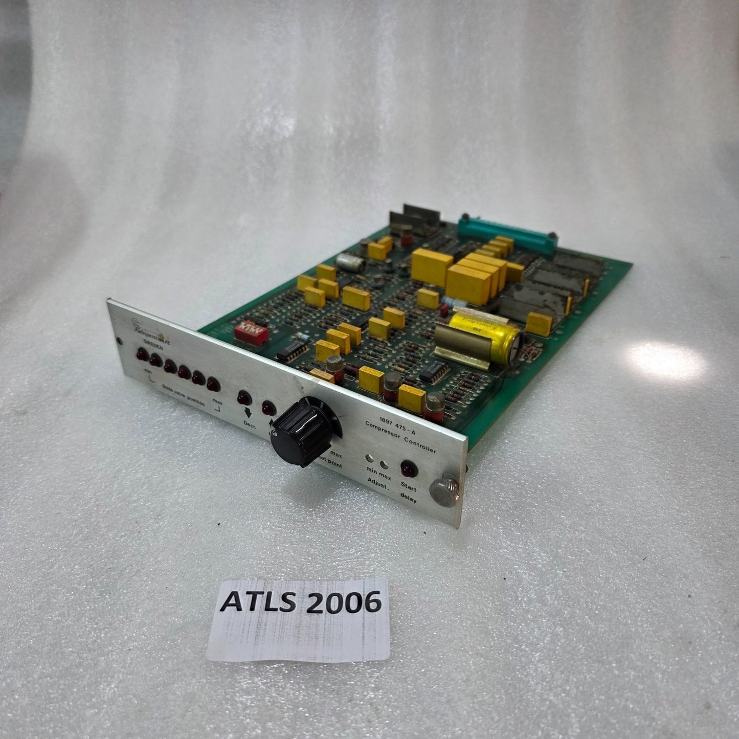 STAL REFRIGERATION AB COMPRESSOR CONTROLLER 1897 475-A SLIDE VALVE POSITION CONT