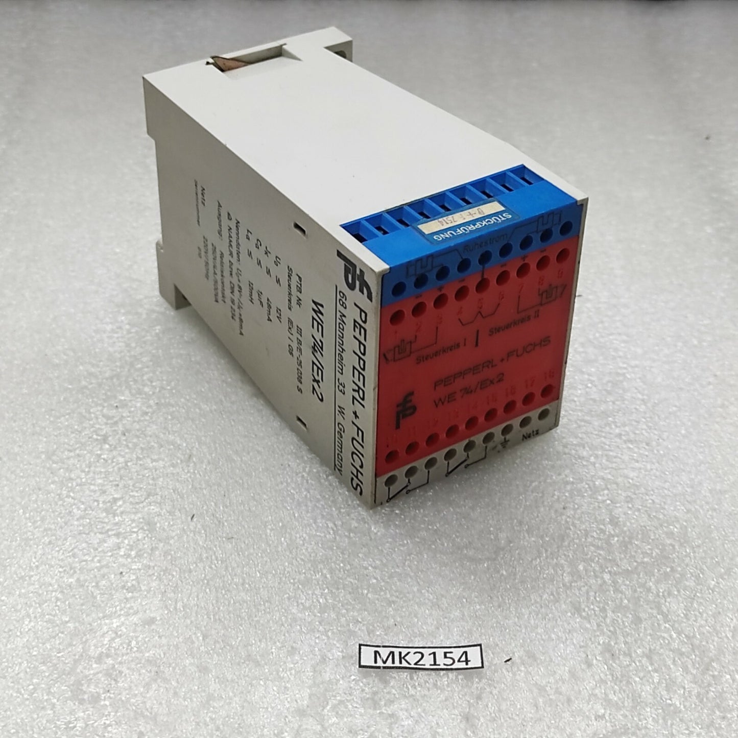 PEPPERL + FUCHS WE74/EX2 SWITCH AMPLIFIER