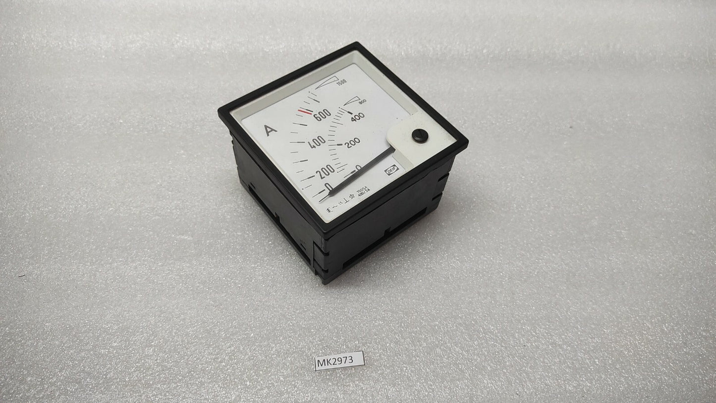 DEIF EQ96-X DOUBLE AMMETER 1200022005B 750/5A & 400/5A