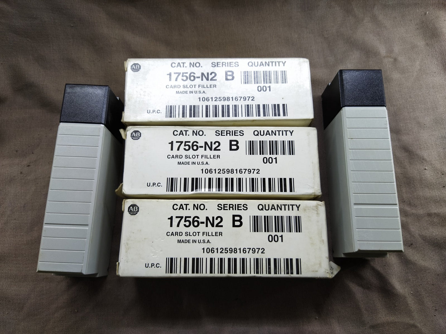 LOT OF 5 UNIT ALLEN BRADLEY 1756-N2 SERIES B CARD SLOT FILLER LOT OF 5 UNIT