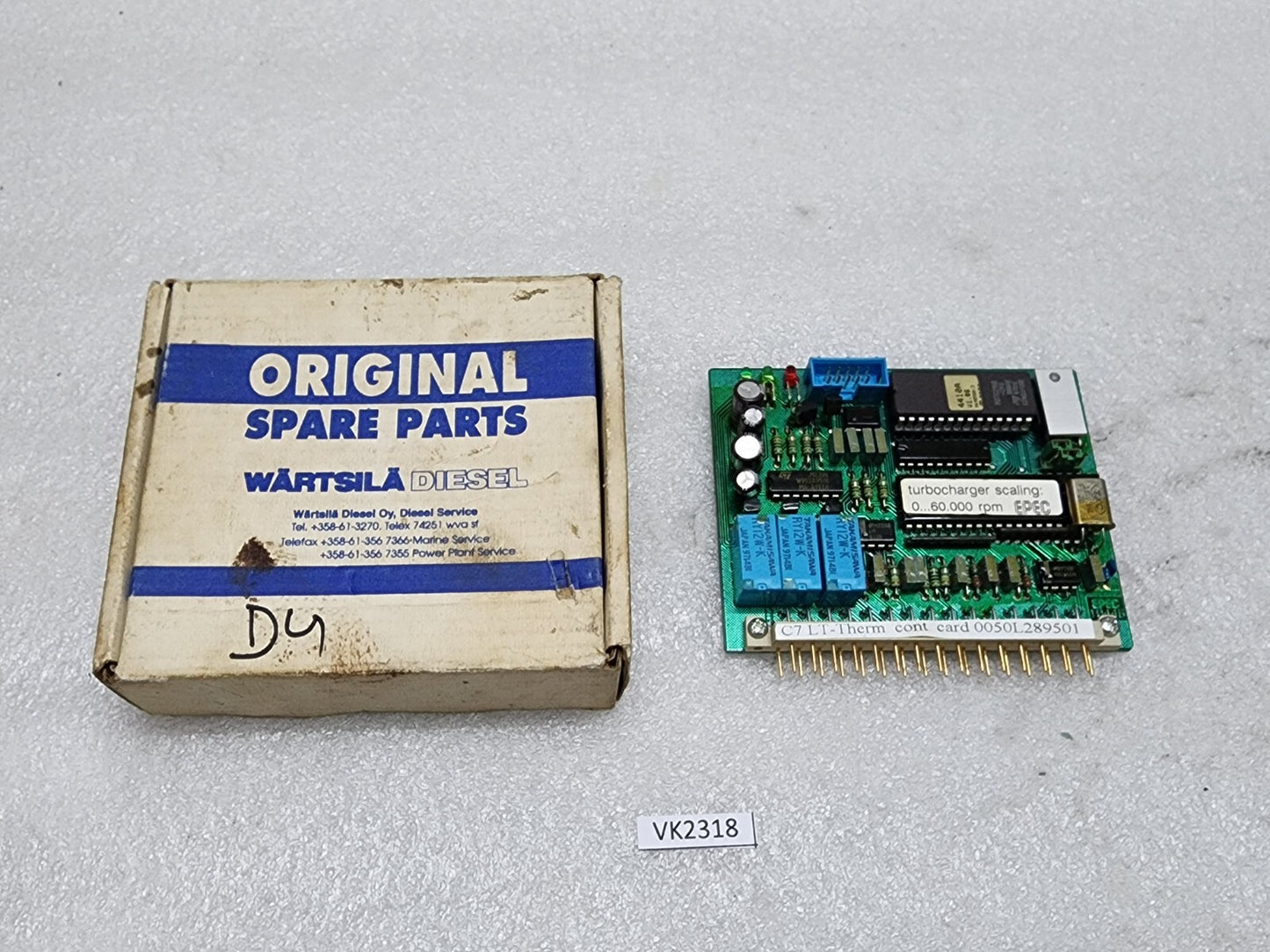 WARTSILA C7 LT-THERM CONTROL CARD 0050L289501