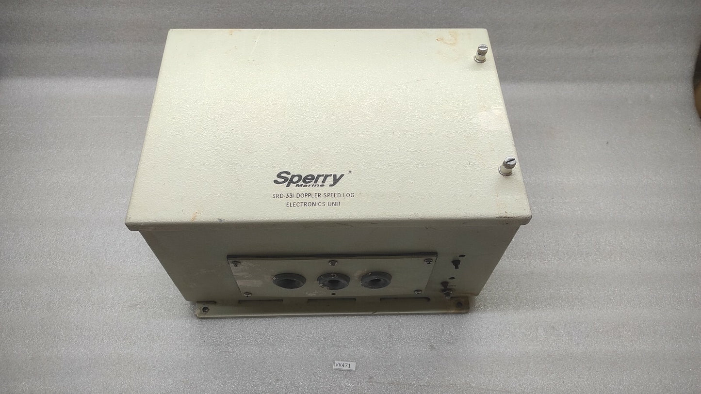 SPERRY MARINE 0395618072274 DOPPLLER SPEED LOG SYSTEM SRD-331