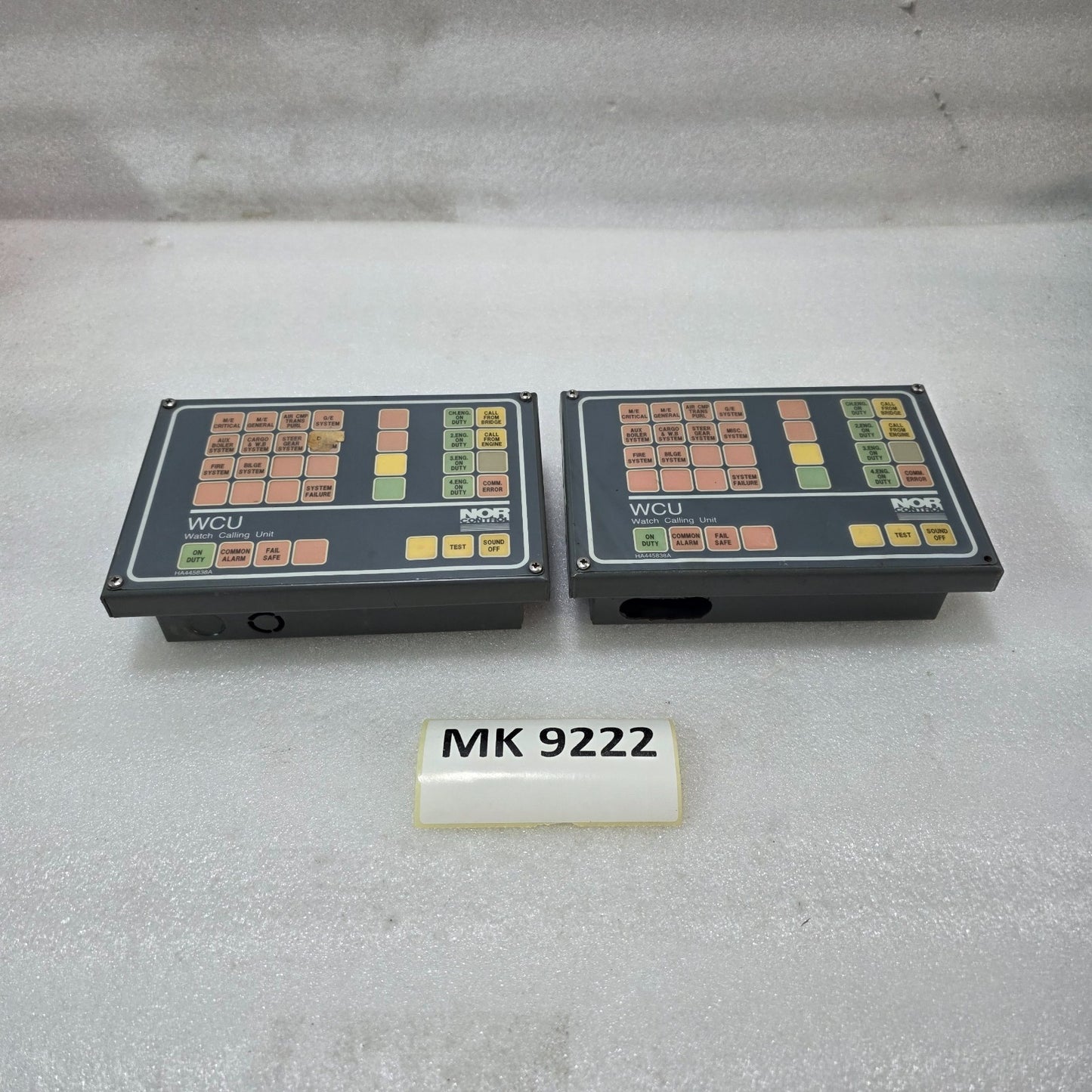 NOR CONTROL WCU WATCH CALLING UNIT MARINE ALARM PANEL | SHIP ENGINE ROOM ALARM M