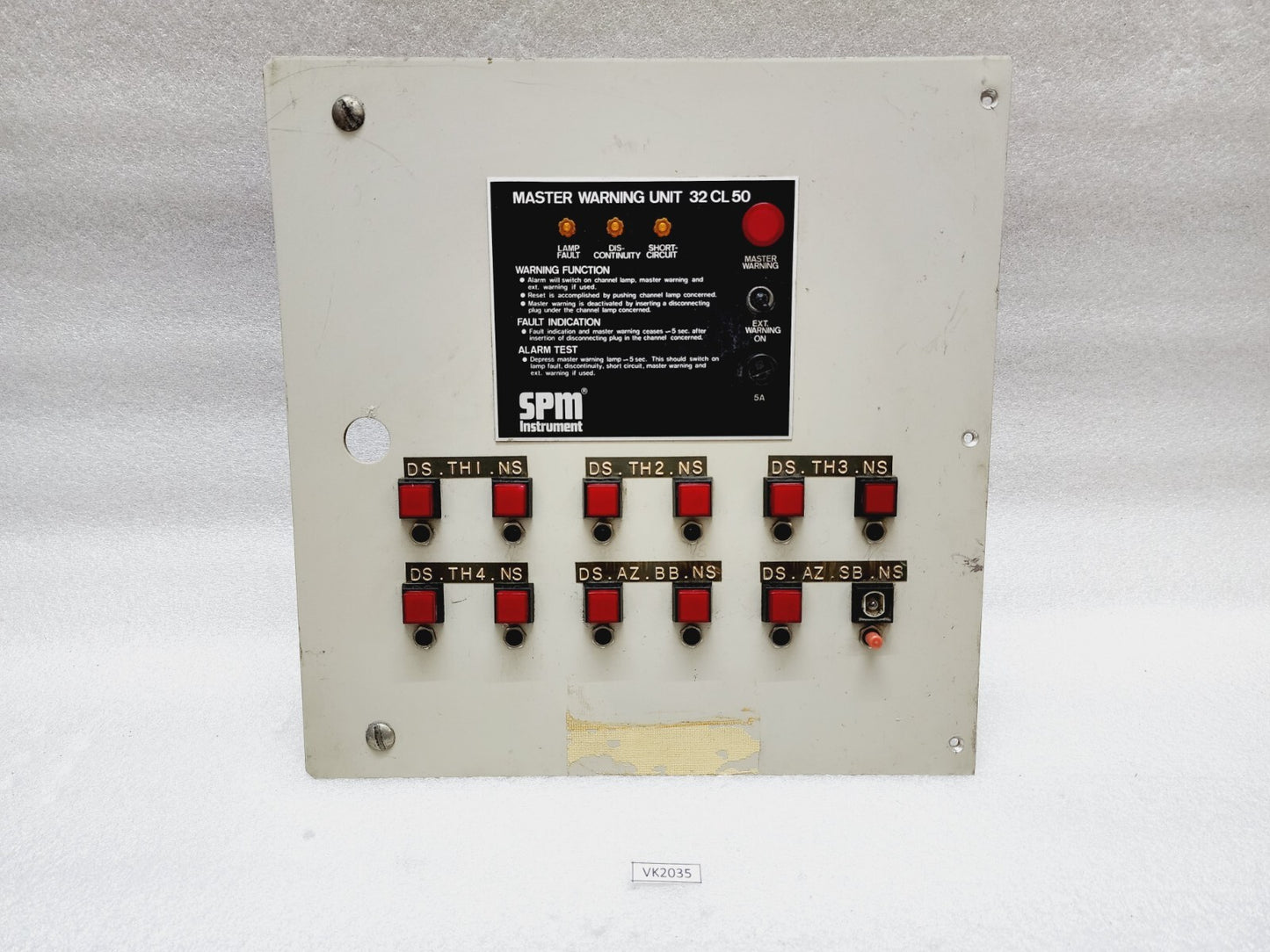 SPM INSTRUMENT 32CL50 MASTER WARNING UNIT 220V