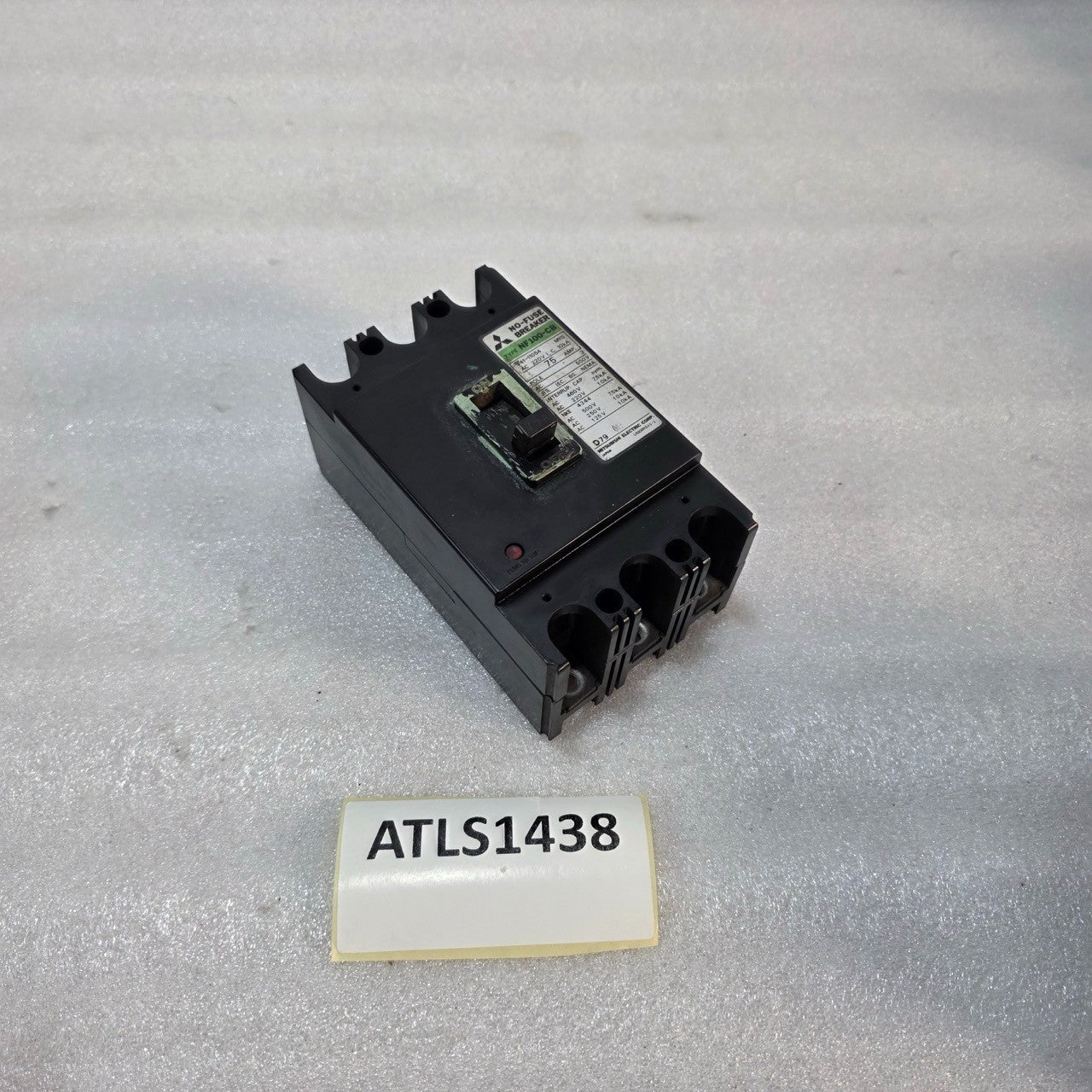 MITSUBISHI NF100-CB 3-POLE CIRCUIT BREAKER 75A