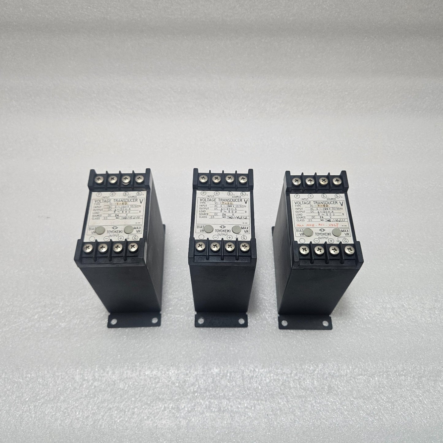 TOYO KEIKI VG-IT-SD VOLTAGE TRANSDUCER AC 0–150V DC 4–20MA CLASS 0.5