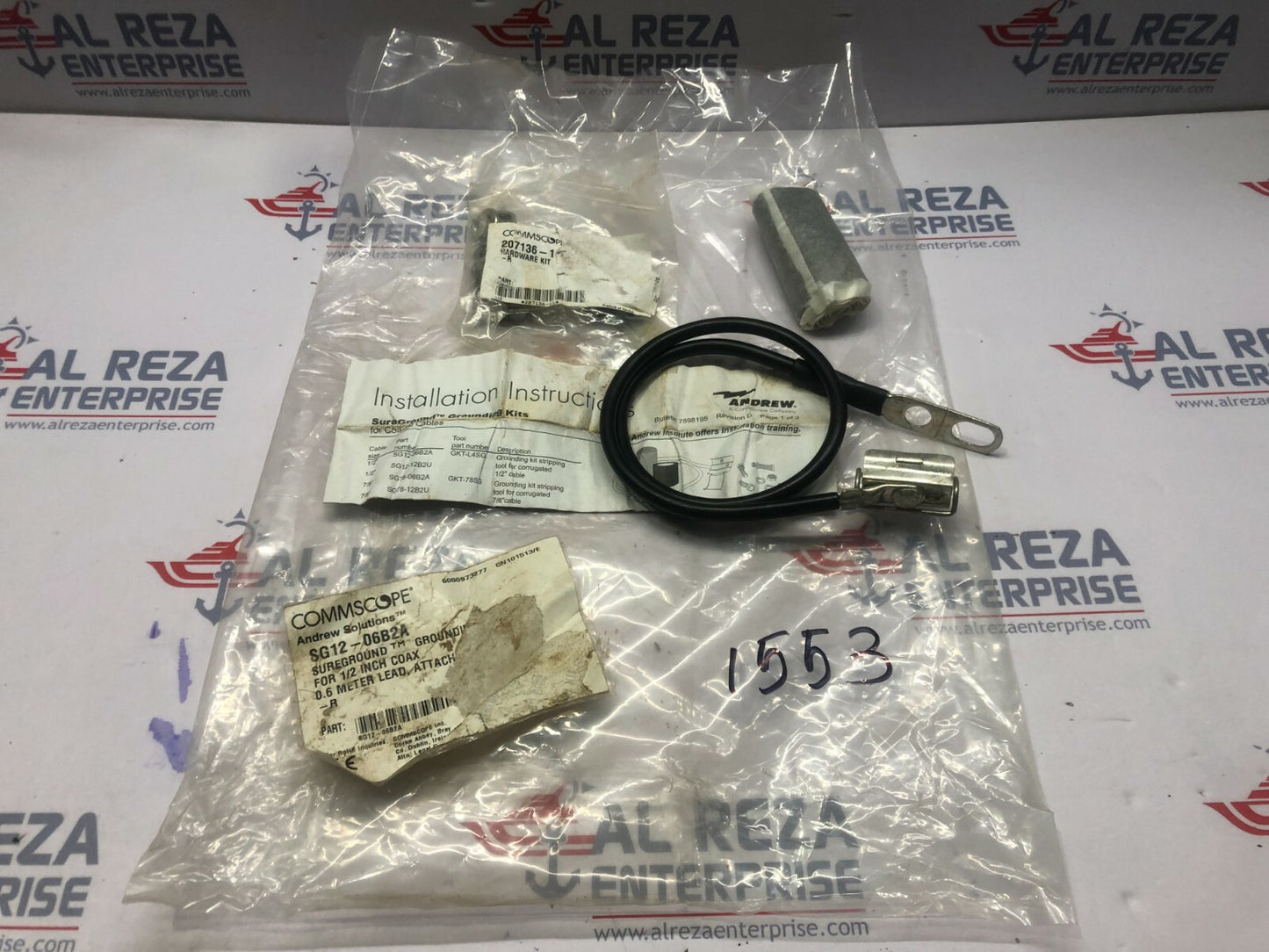 COMMSCOPE SG12-06B2A GROUNDING KIT FOR 1/2 IN COAXIAL CABLE