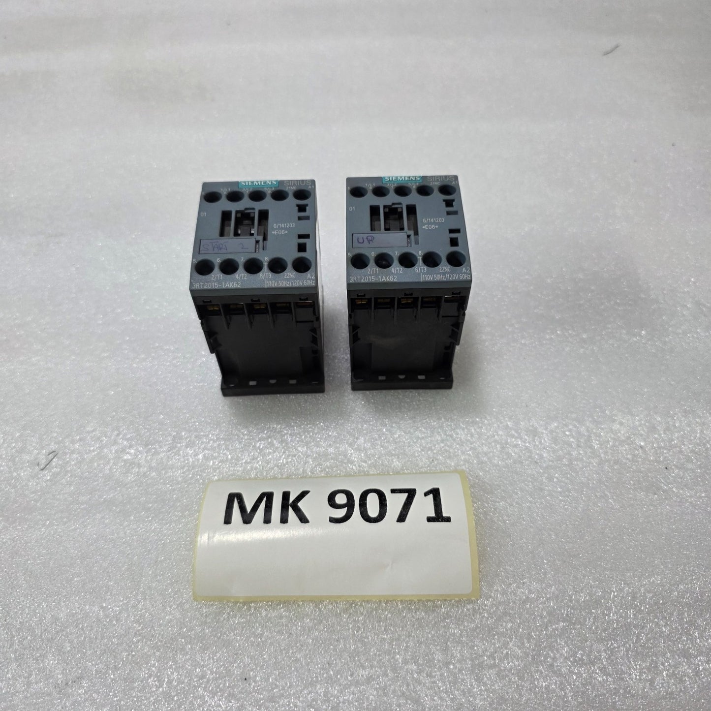 SIEMENS 3RT2015-1AK62 AC POWER CONTACTOR 110-120V