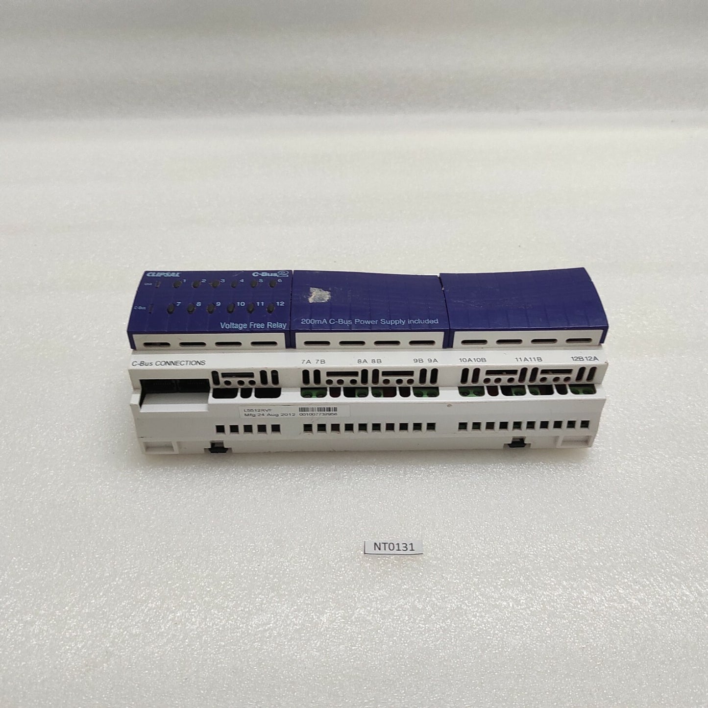 CLIPSAL C-BUS2 L5512RVF 12-CHANNEL VOLTAGE FREE RELAY 220-240V FOR PARTS