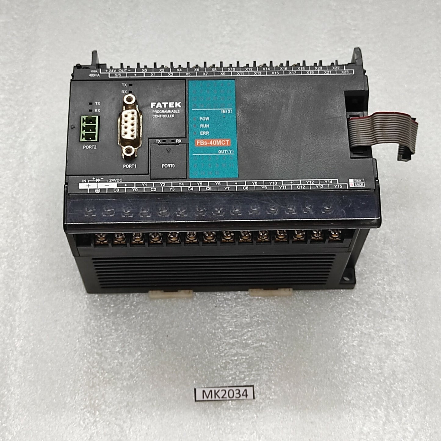 FATEK FBS-40MCT JU-D24 PROGRAMMABLE CONTROLLER 24V DC