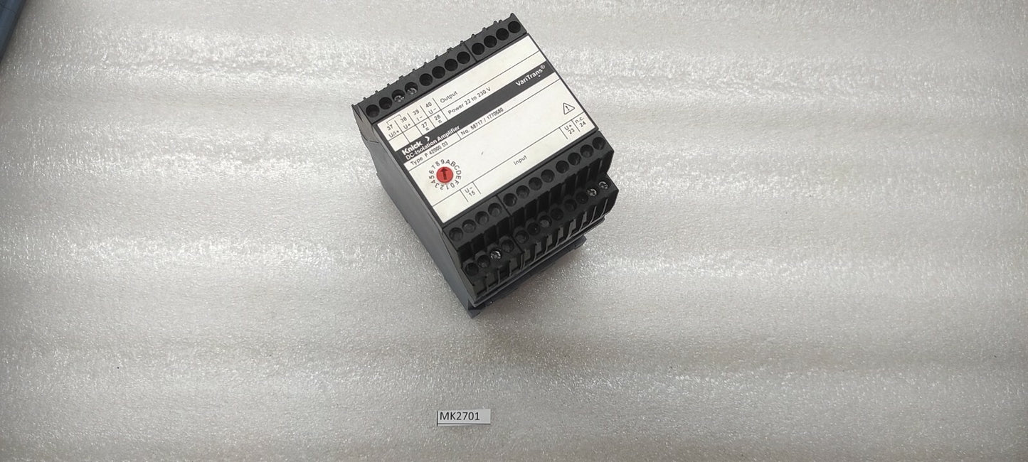 KNICK P42000D3 DC-ISOLATION AMPLIFIER 22-230VAC/DC 68717-1770680