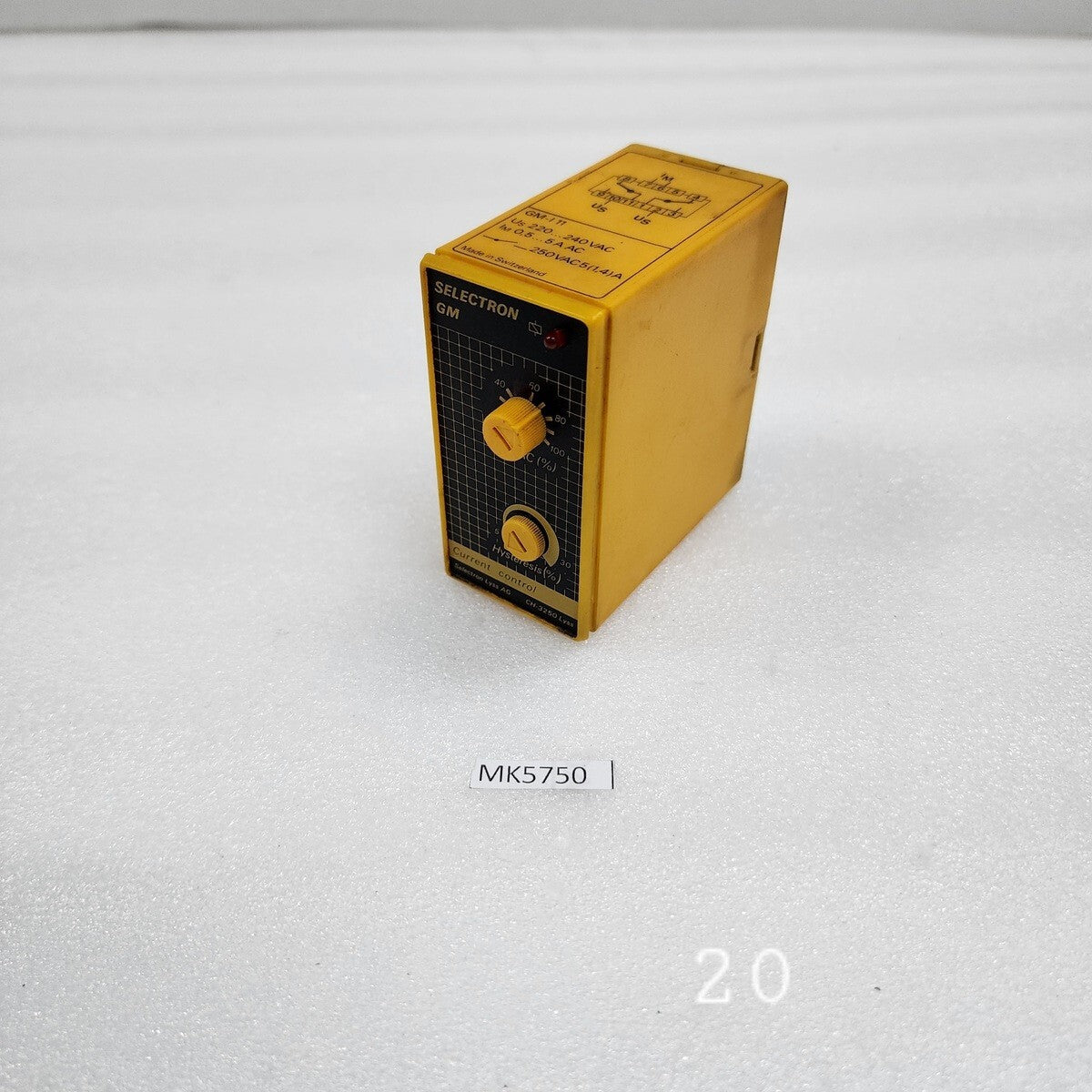 SELECTRON GM-I 11 CURRENT CONTROL 5A 220-240VAC