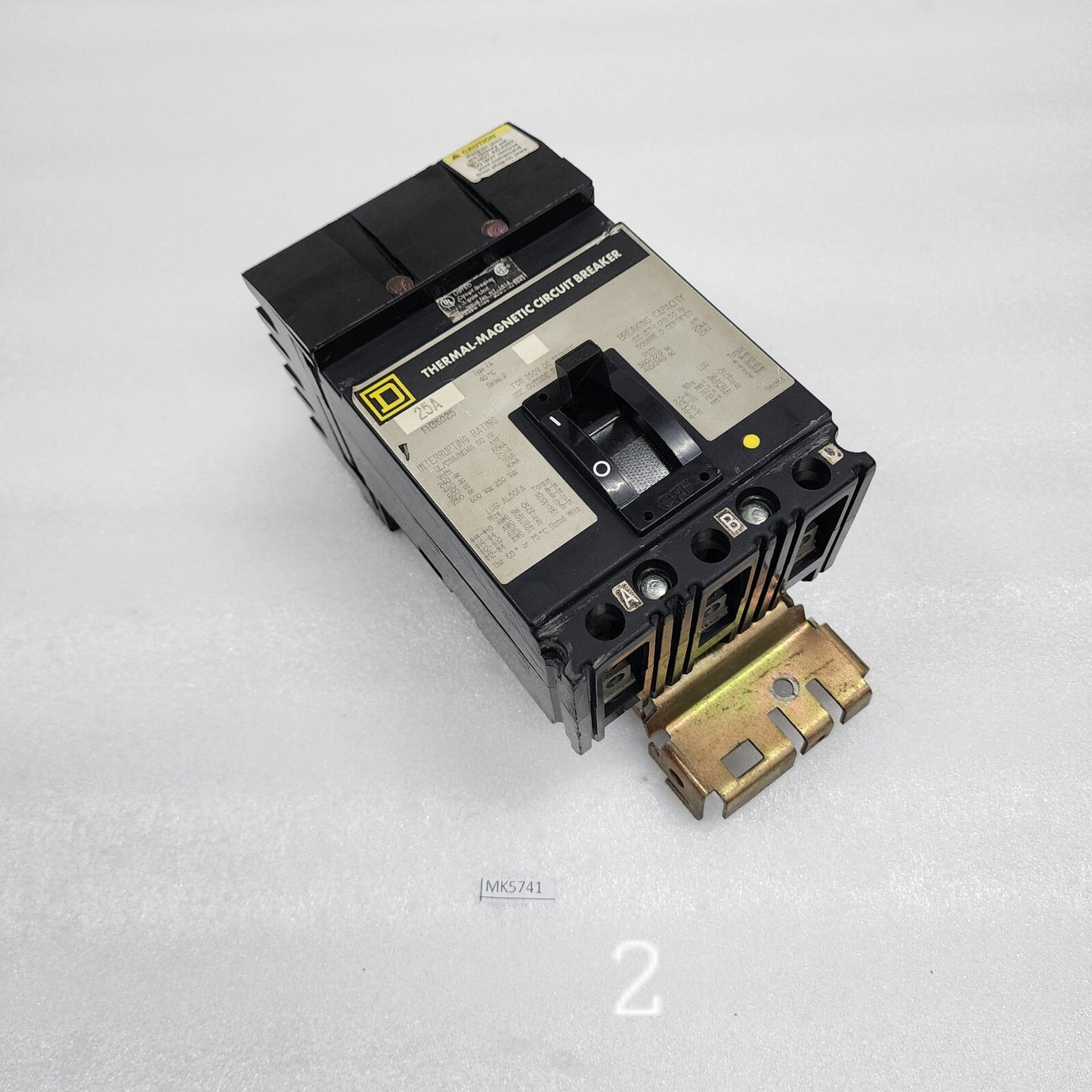 SQUARE D FH36025 THERMAL-MAGNETIC CIRCUIT BREAKER 25A