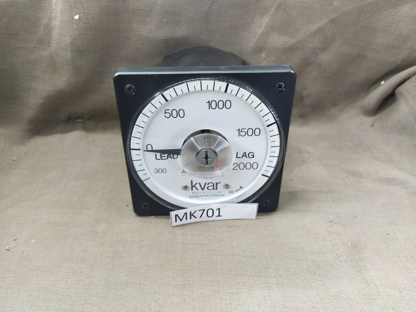 Mitsubishi LP-110NVAR Var Meter 2000 KVAR 5A CT 2500/5 110V VT 600/110 LEAD-LAG