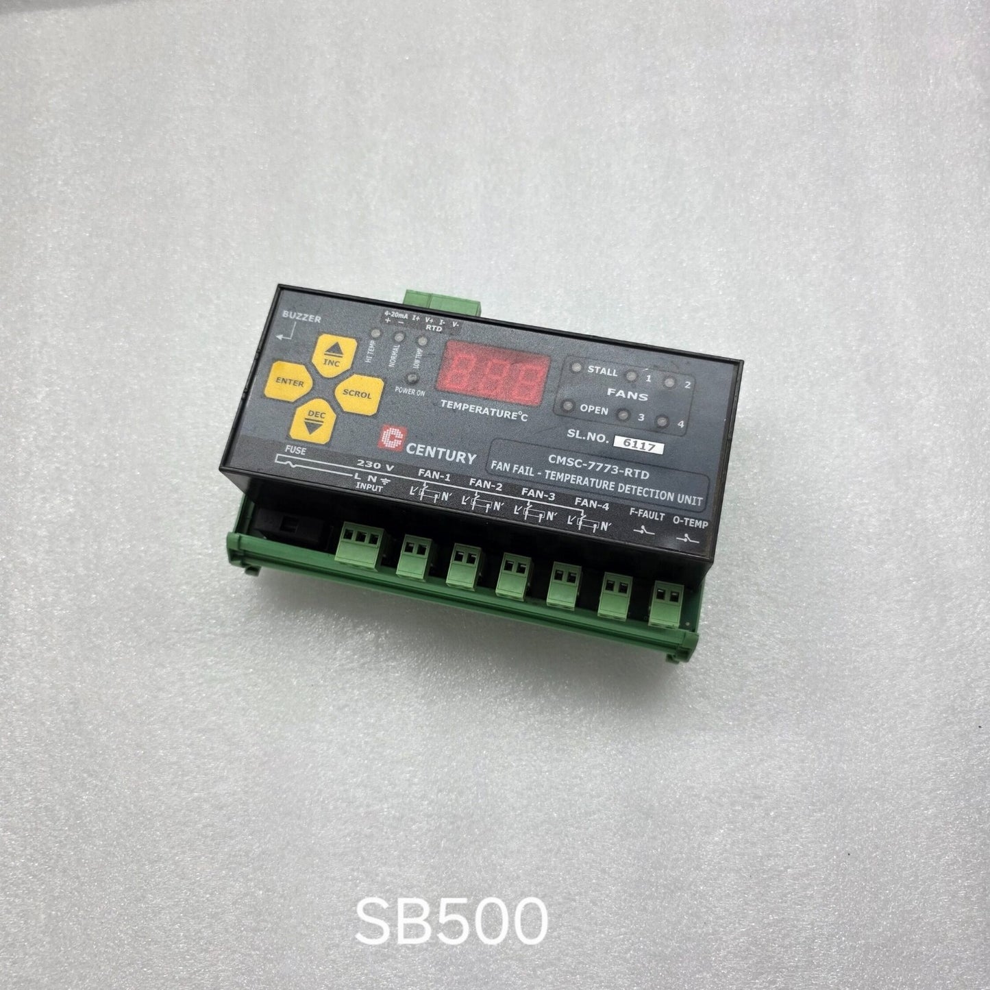 CENTURY CMSC-7773-RTD FAN FAIL TEMPERATURE DETECTION UNIT