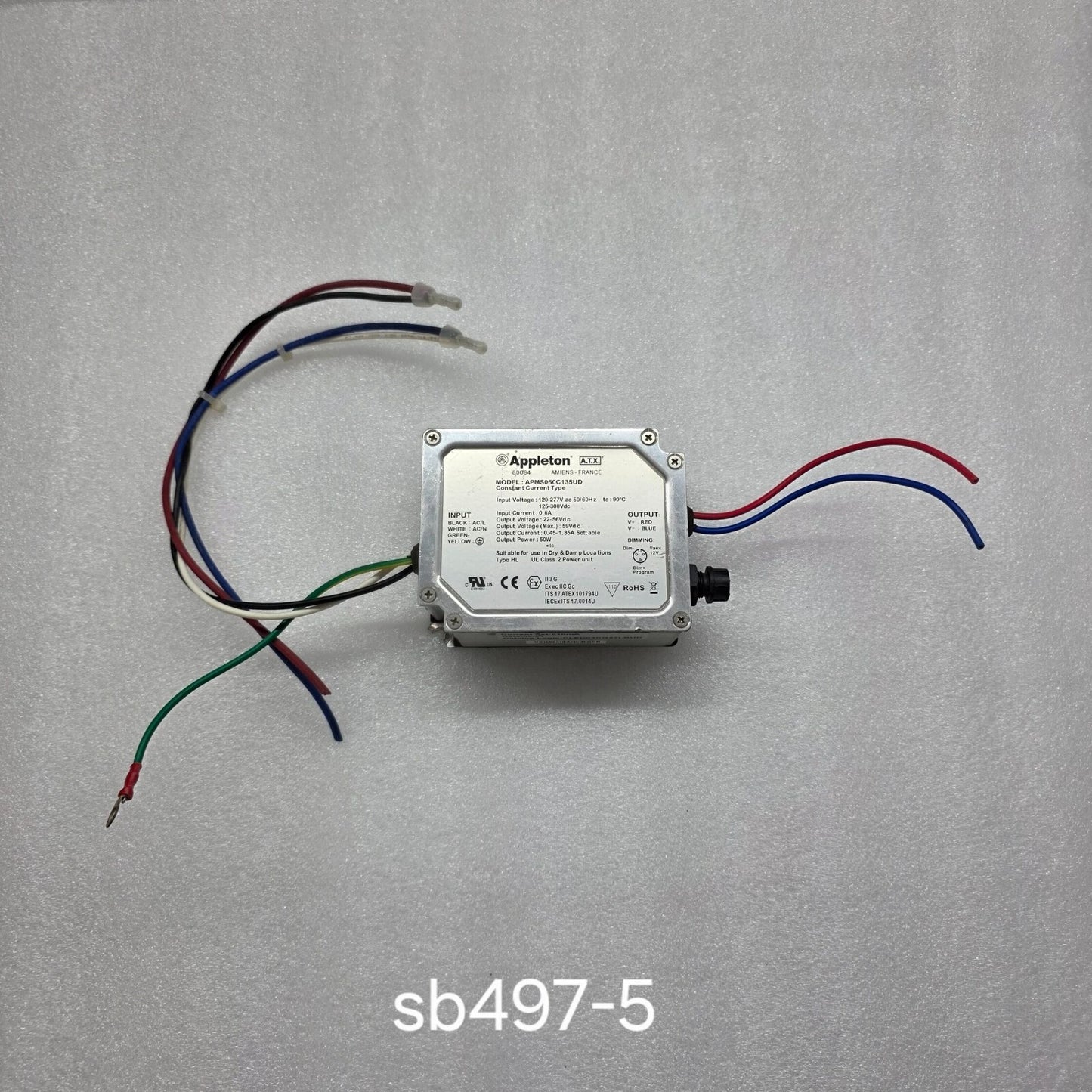 APPLETON APMS050C135UD LED DRIVER