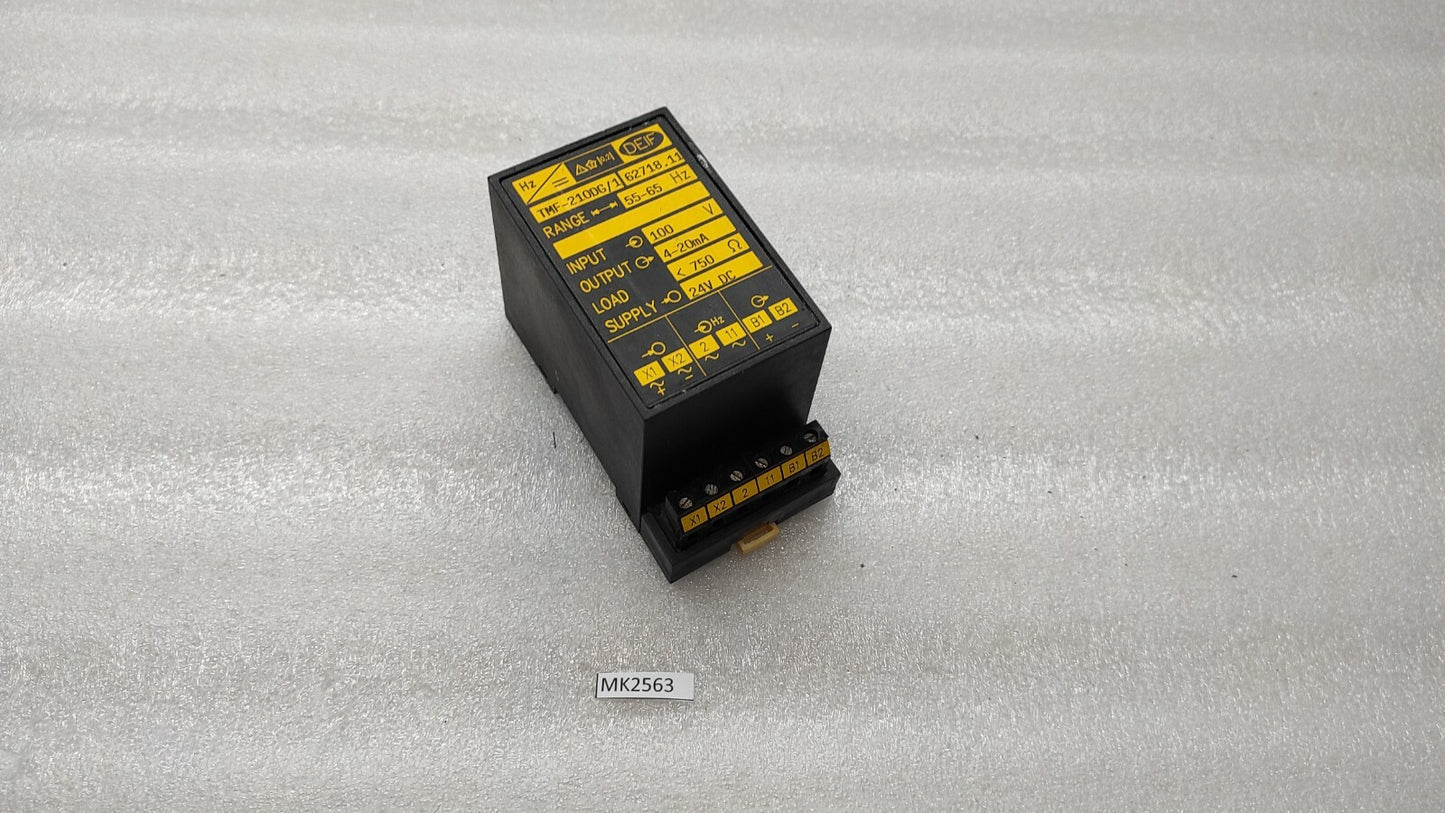 DEIF TMF-210DG/1 TRANSDUCER 55-665Hz 24VDC