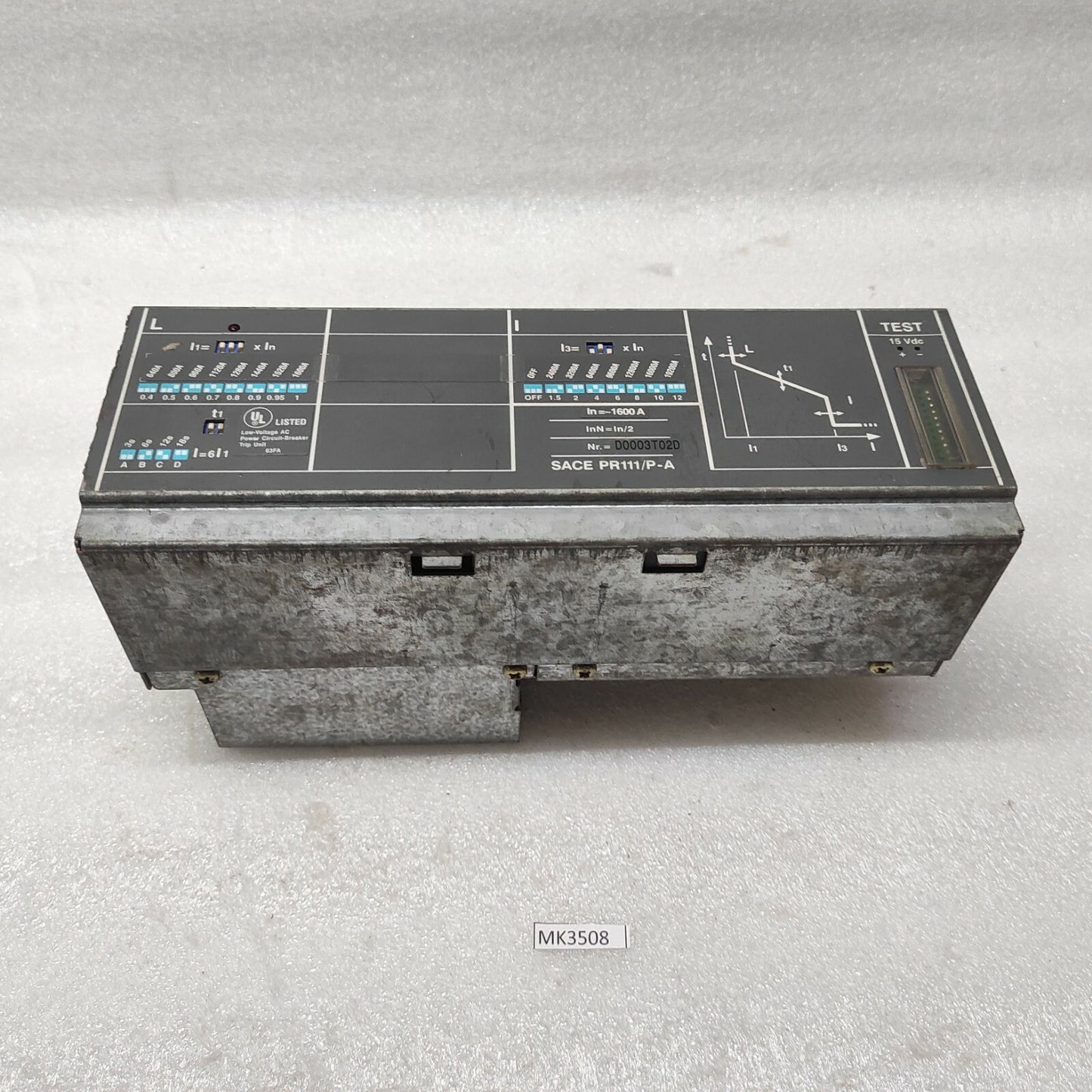 ABB SACE PR111/P-A LSIG TRIP UNIT 1600A