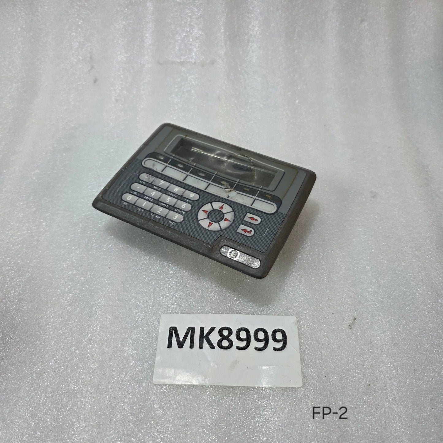 BEIJER ELECTRONICS E1012 OPERATOR PANEL HMI 603111201 (NON WORKING ) FOR PARTS