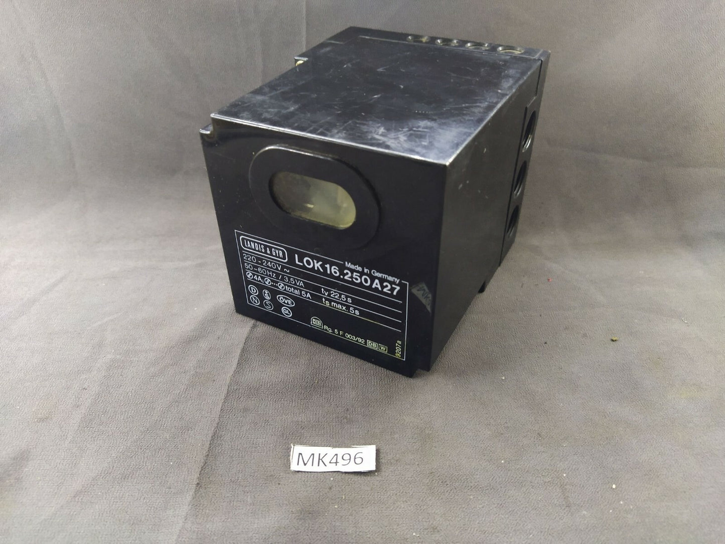 Landis & Gyr LOK16.250A27 Burner Control 220-240V LOK 16.250A27