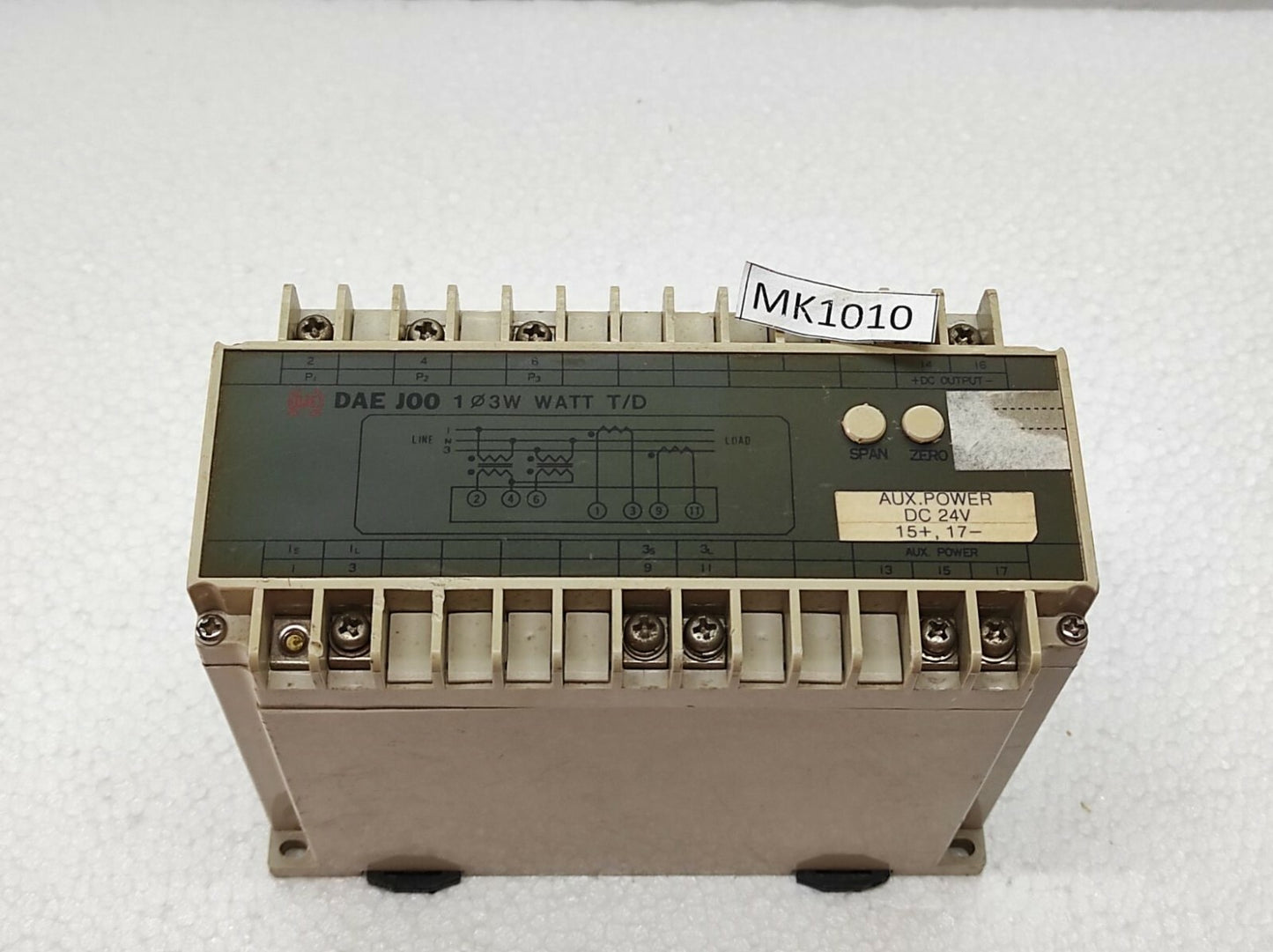 DAE JOO 103W WATT T/D 1 PHASE 3 WATT TRANSDUCER