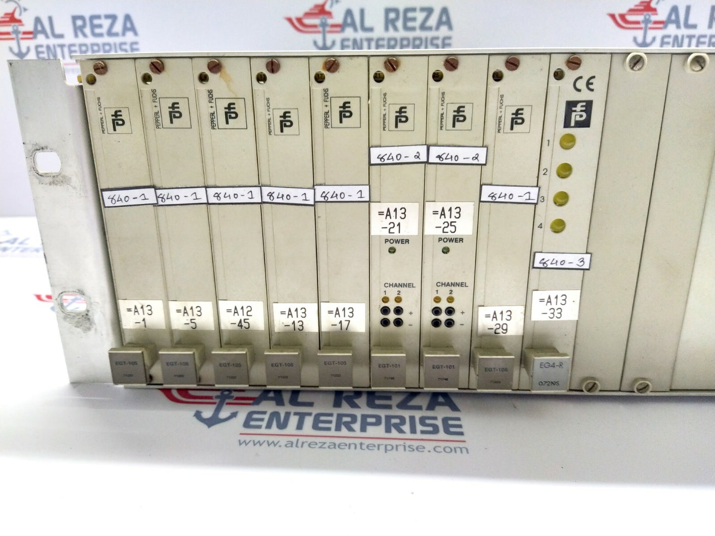 PEPPERL + FUCHS EG4-R EGT-105 EGT-101 SWITCH AMPLIFIER DUAL CHANNEL TRANSFORMER