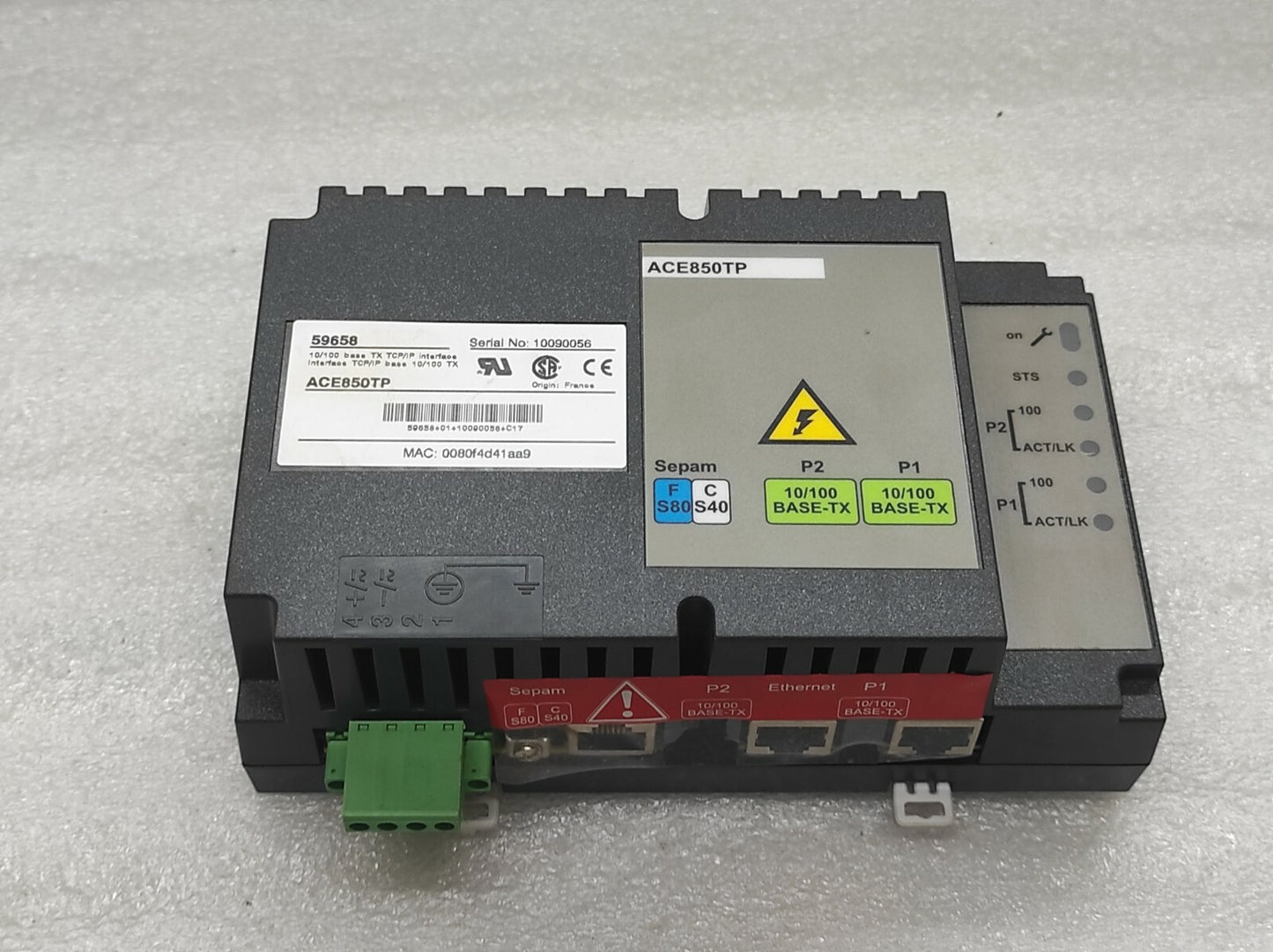 SE 59658 ETHERNET PORTS INTERFACE 10/100 BASE TX ACE850TP
