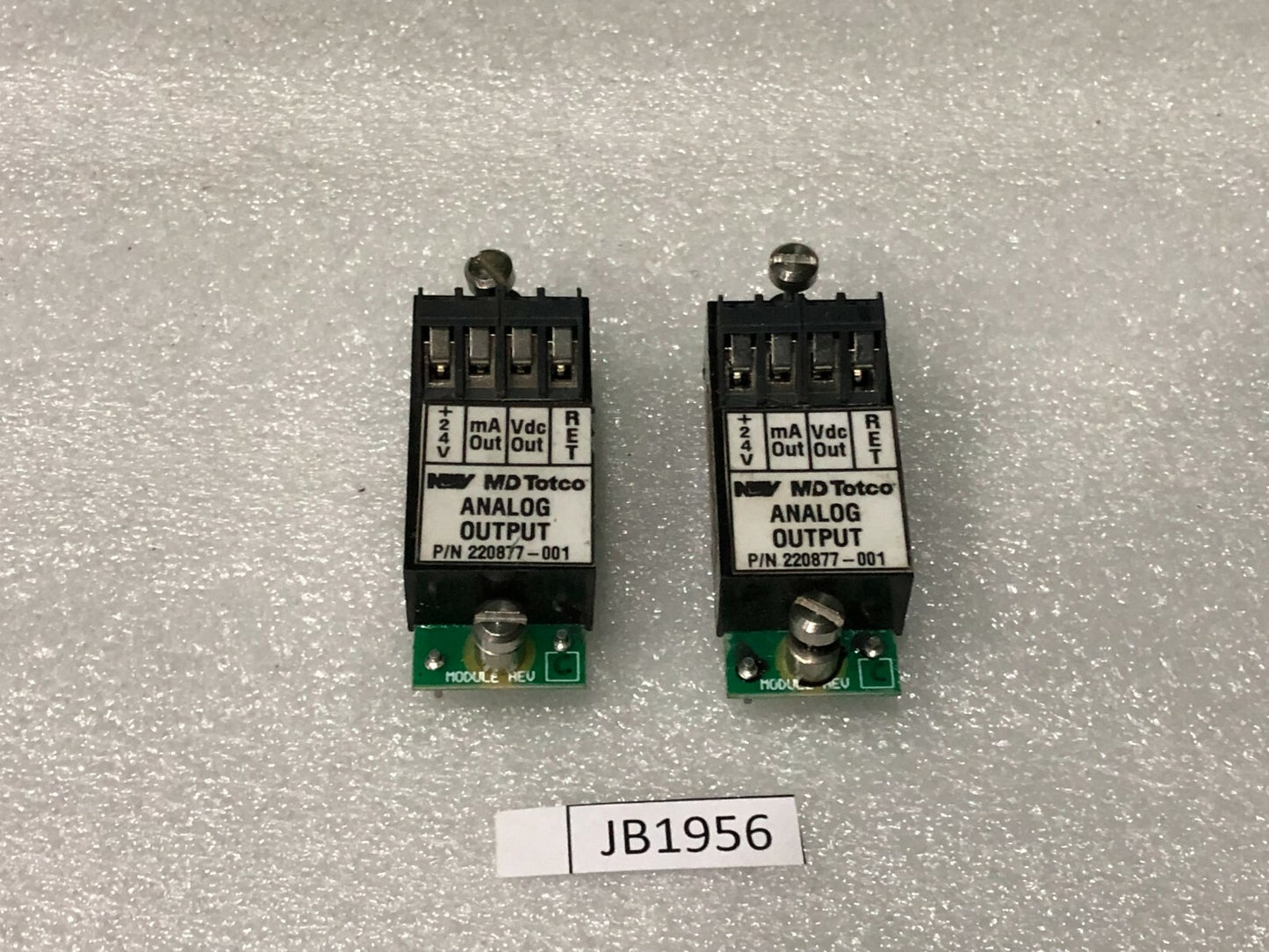 MD TOTCO 220877-001 ANALOG OUTPUT MODULE