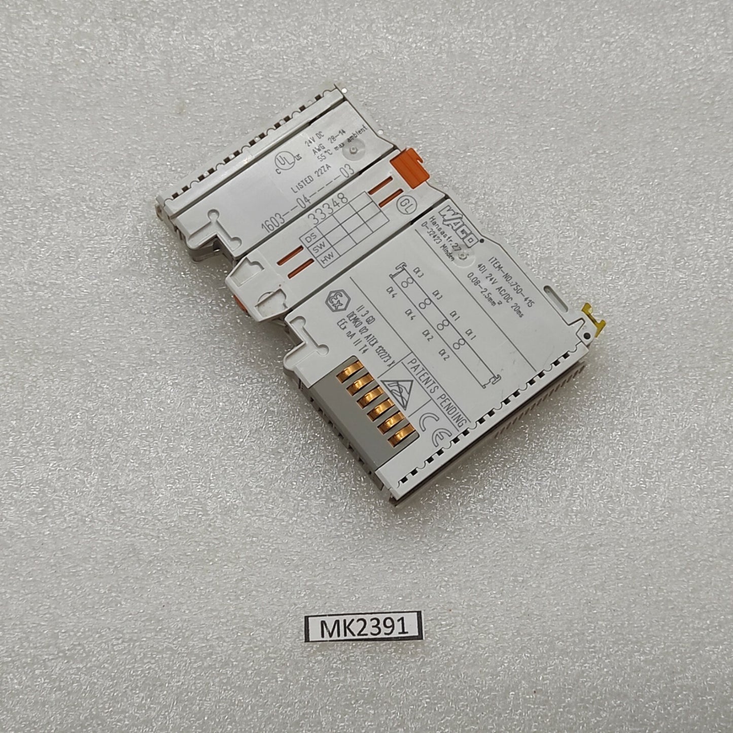 WAGO 750-41S DIGITAL INPUT MODULE