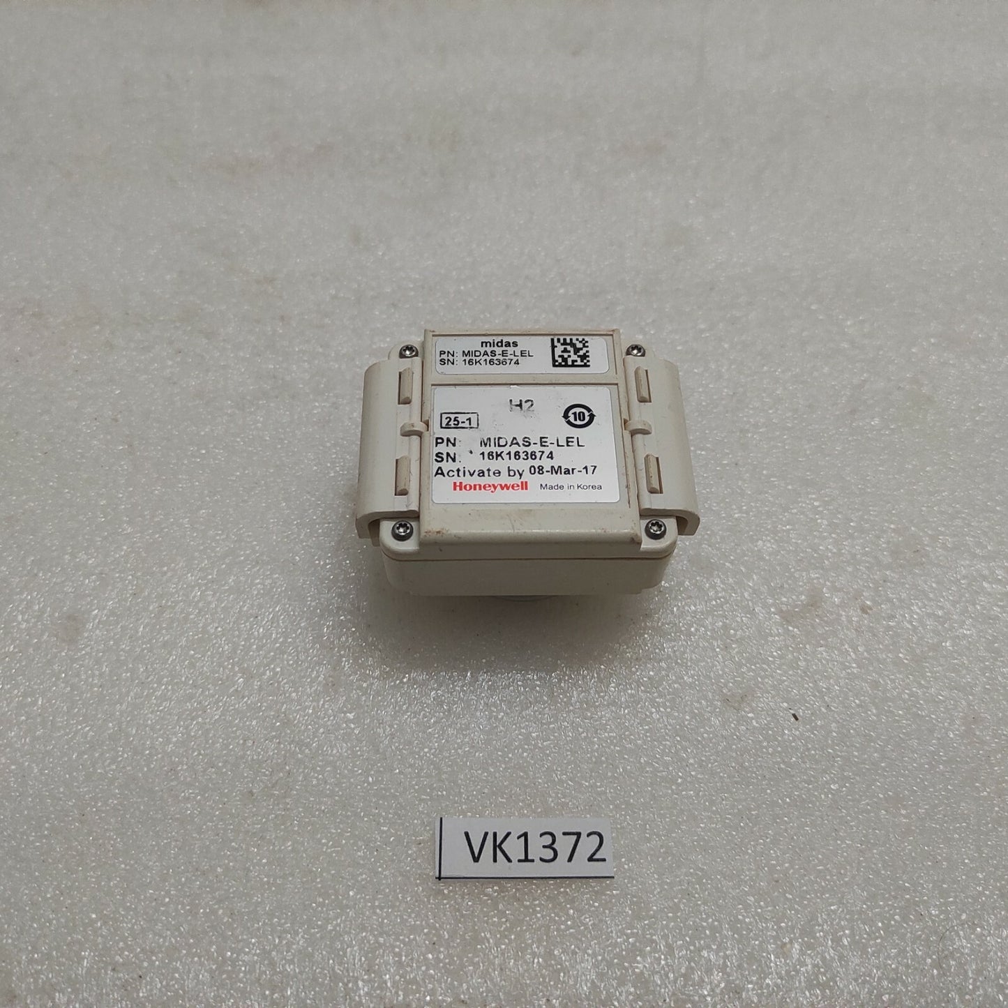 HONEYWELL MIDAS-E-LEL SENSOR CARTRIDGE OUT OF DATE